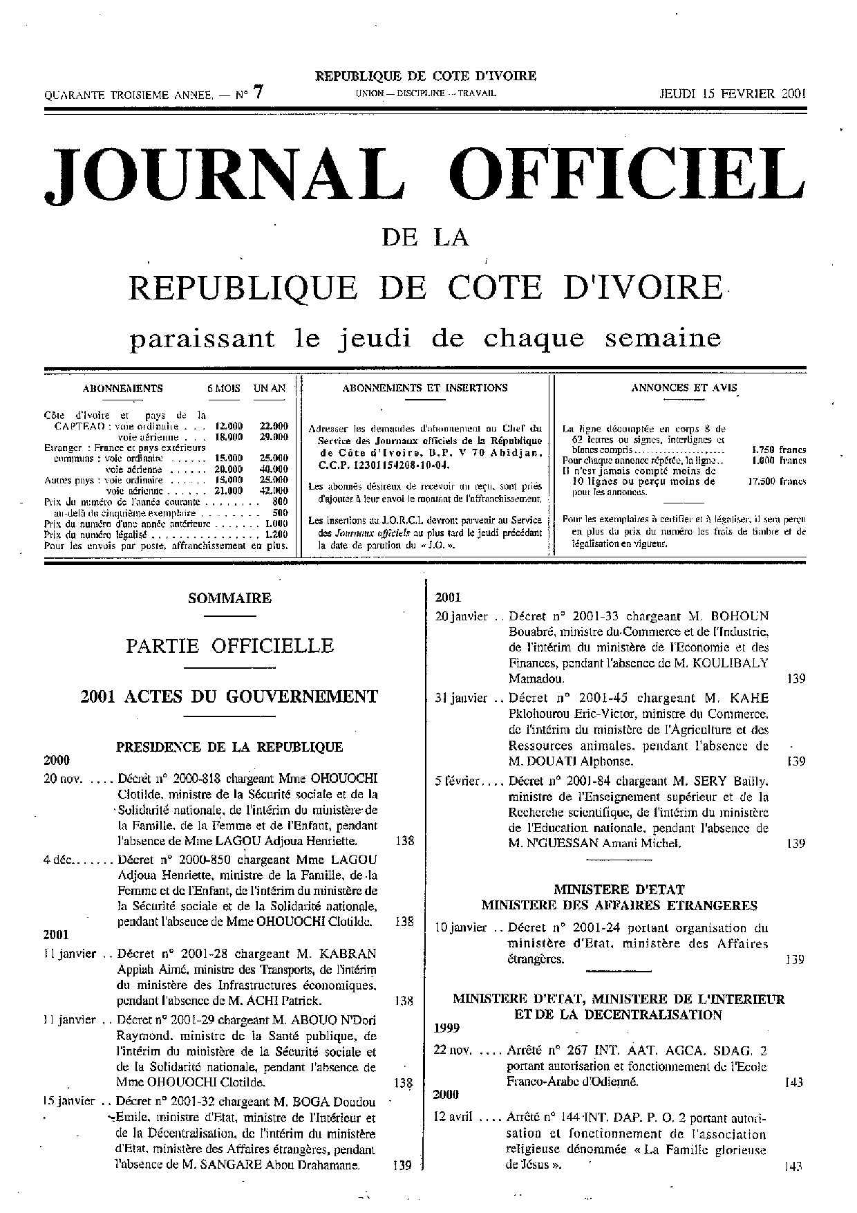 JO 2001-007