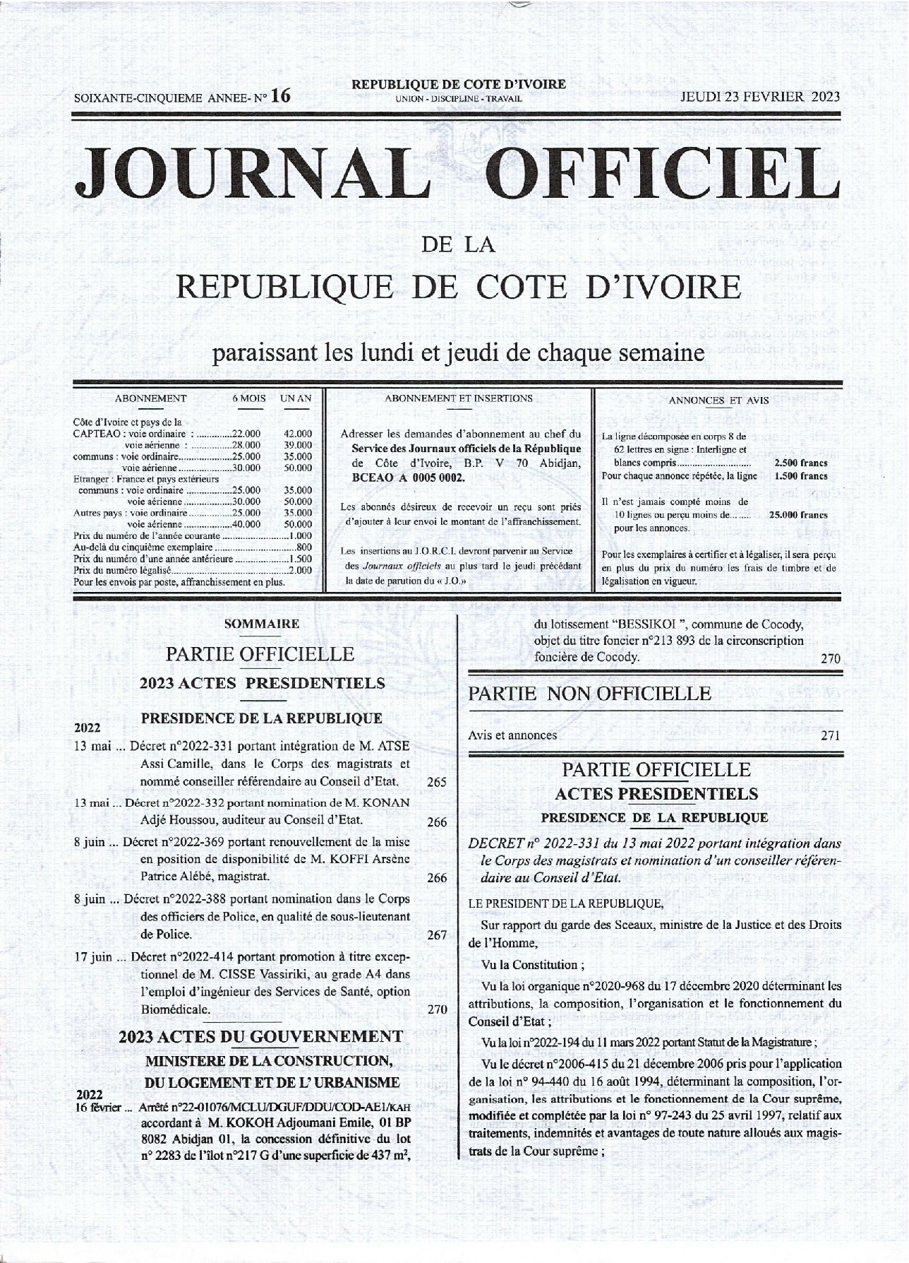 JO 2023-016