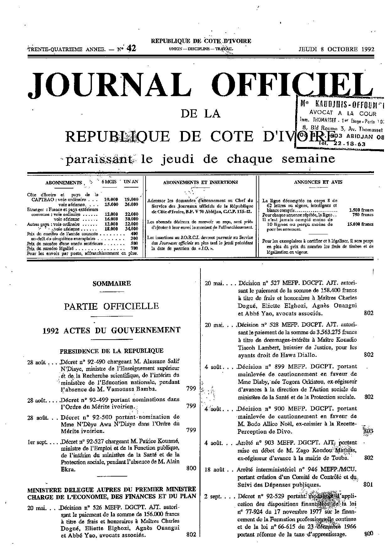 JO 1992-042