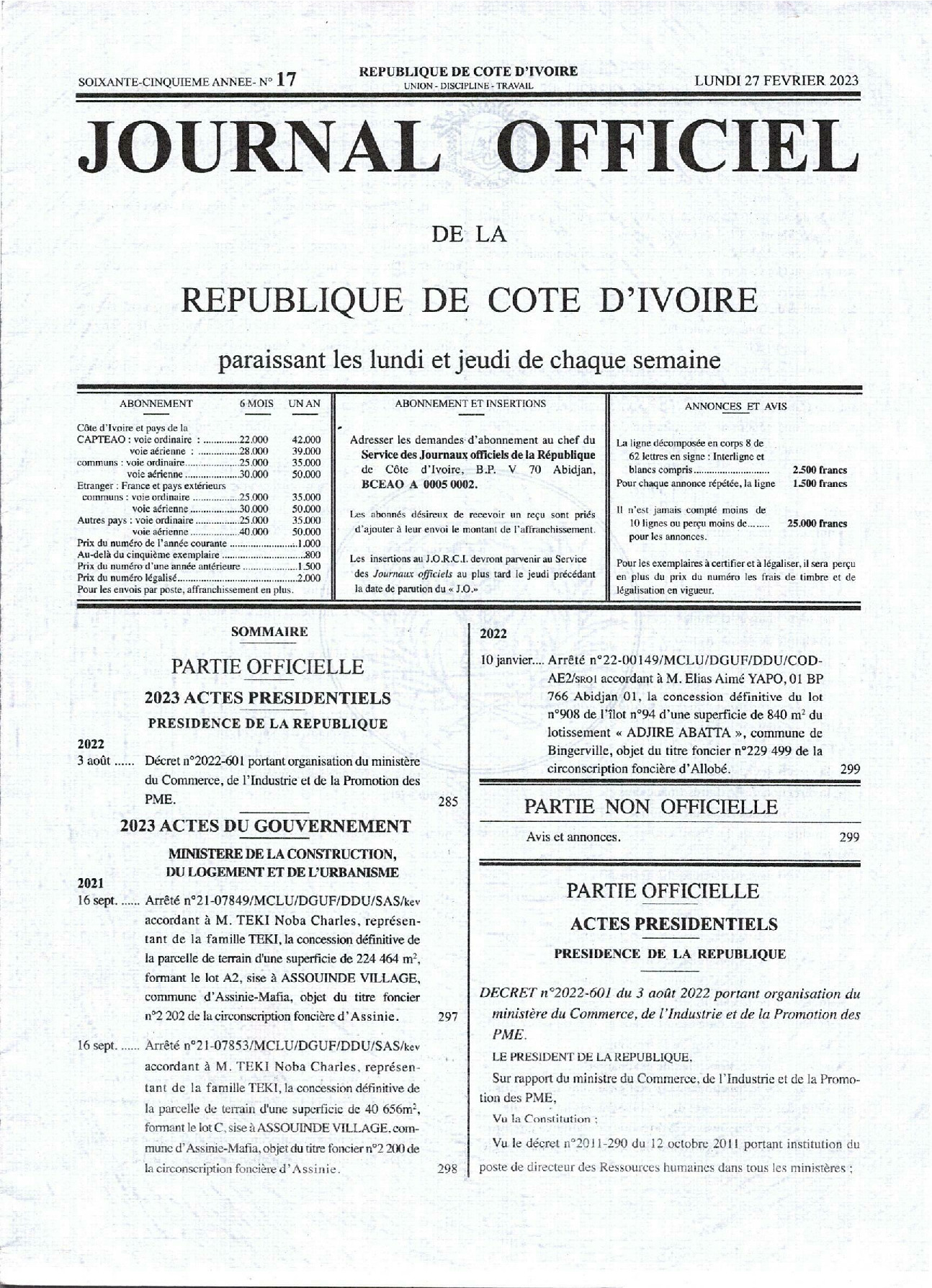 JO 2023-017
