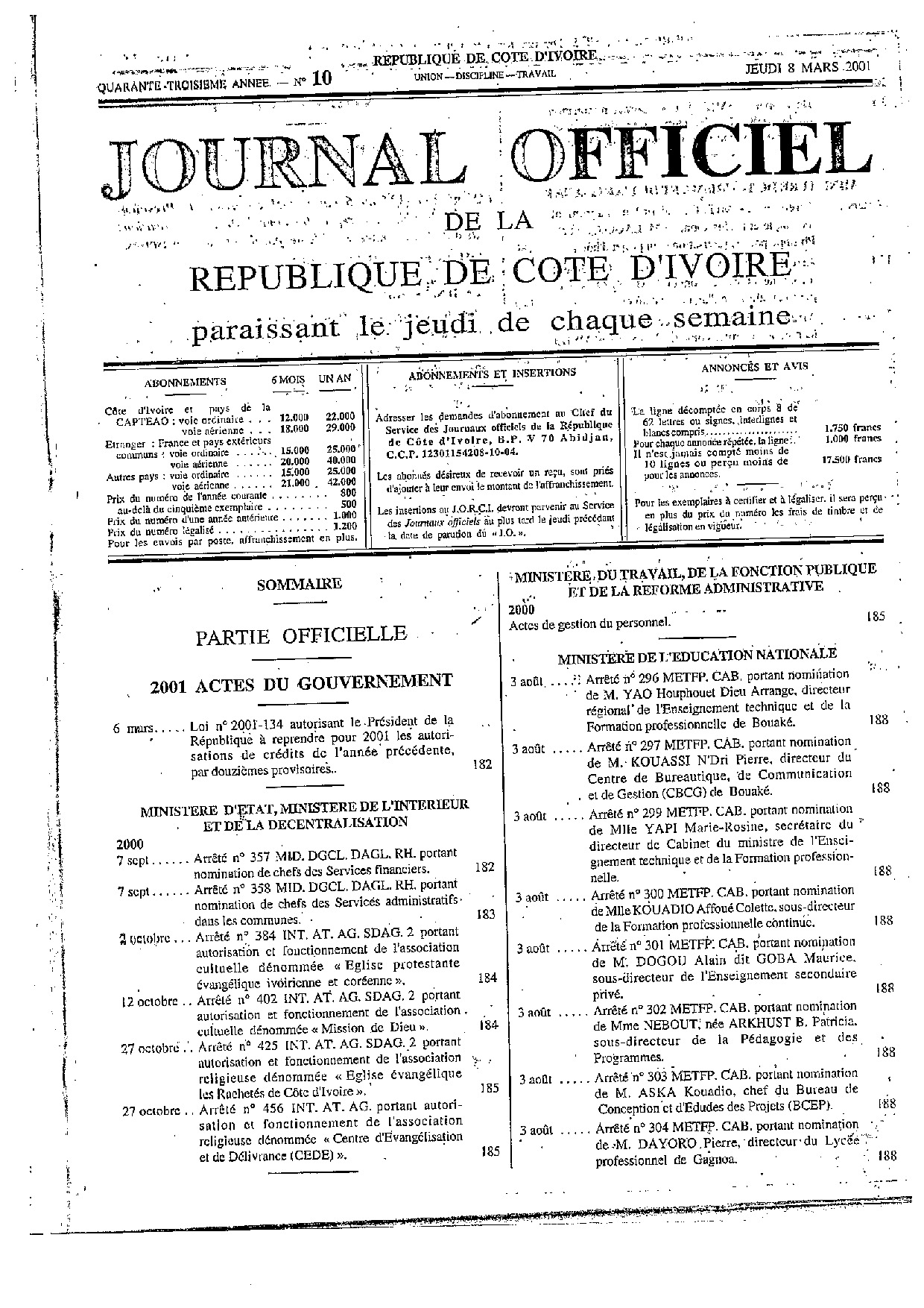 JO 2001-010