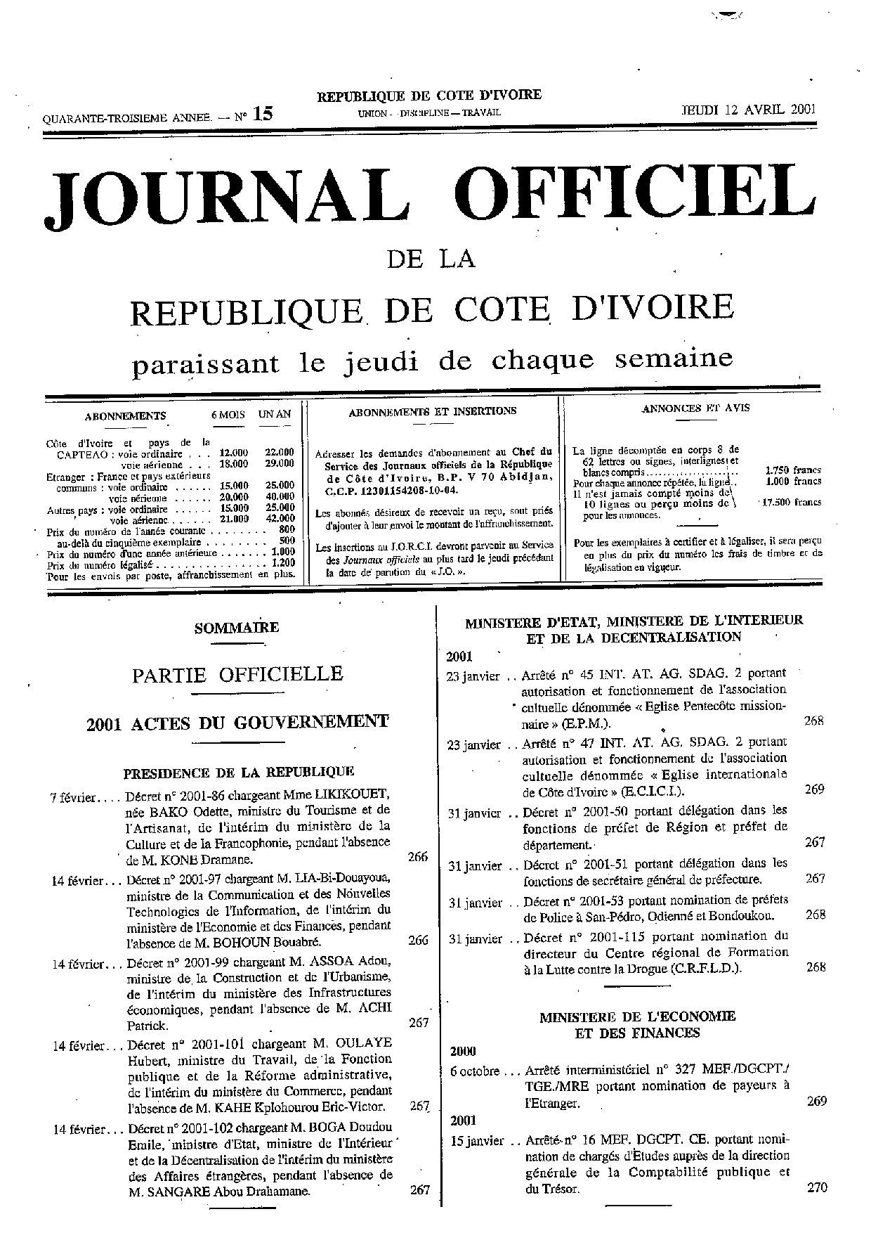JO 2001-015