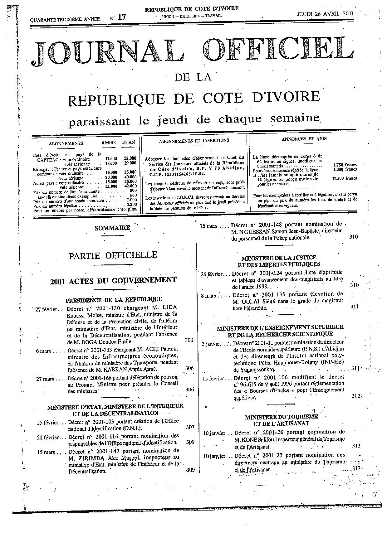 JO 2001-017
