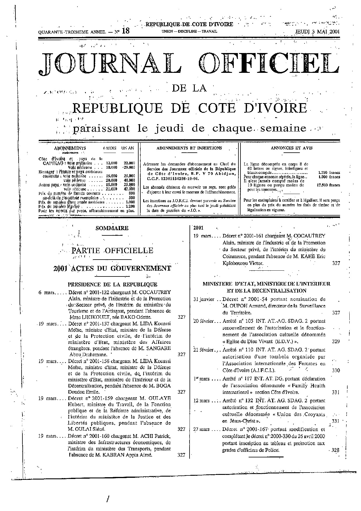 JO 2001-018