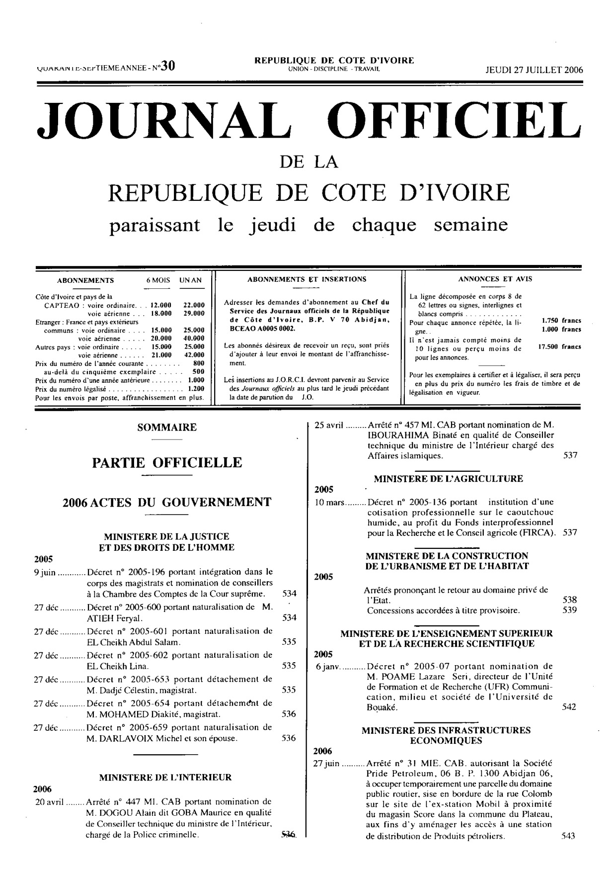 JO 2006-030