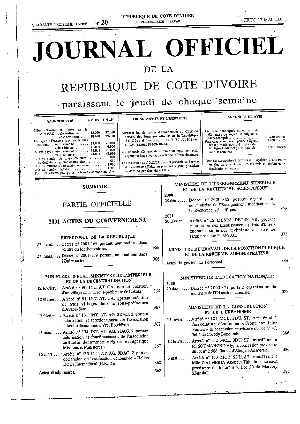 JO 2001-020