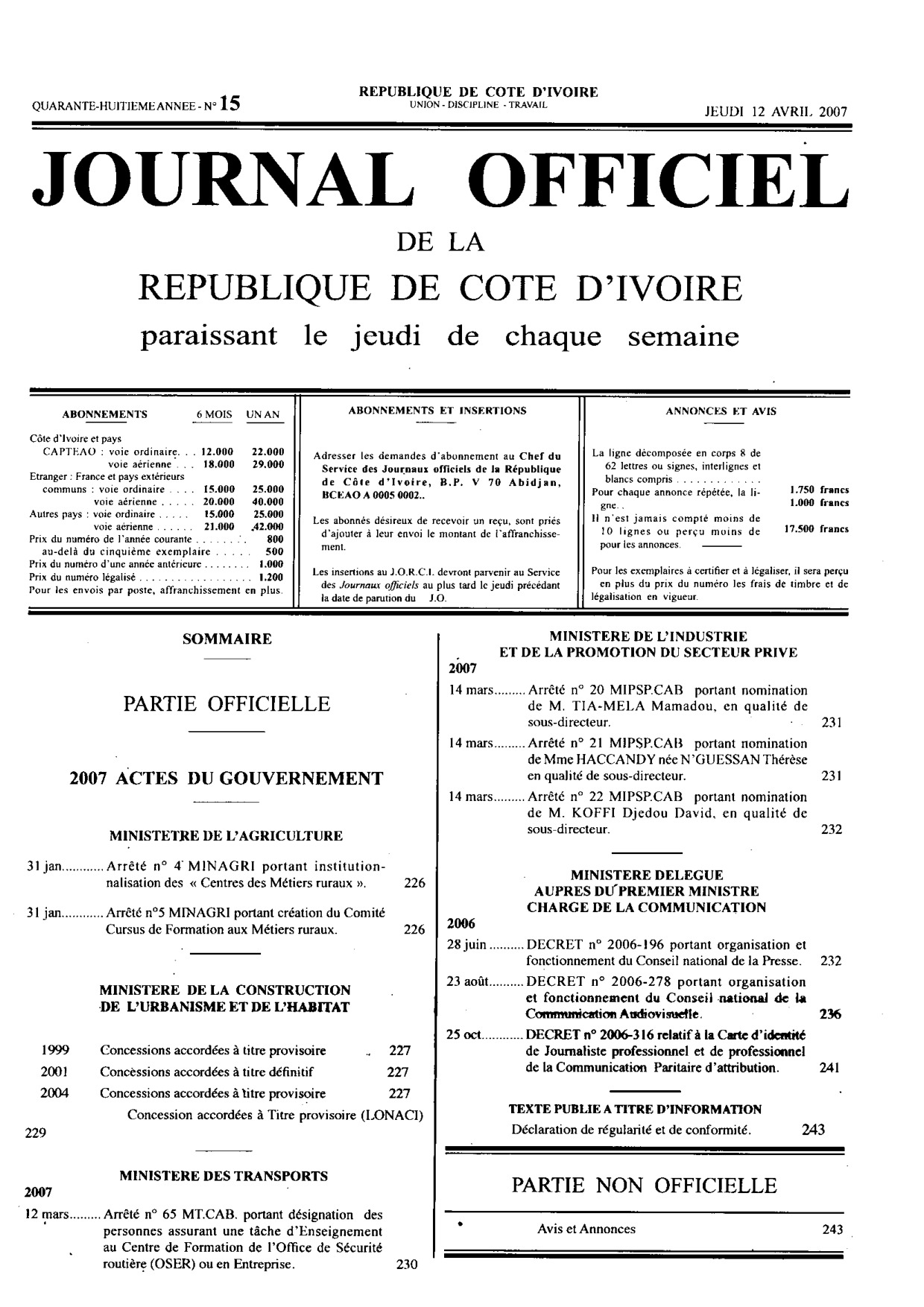 JO 2007-015