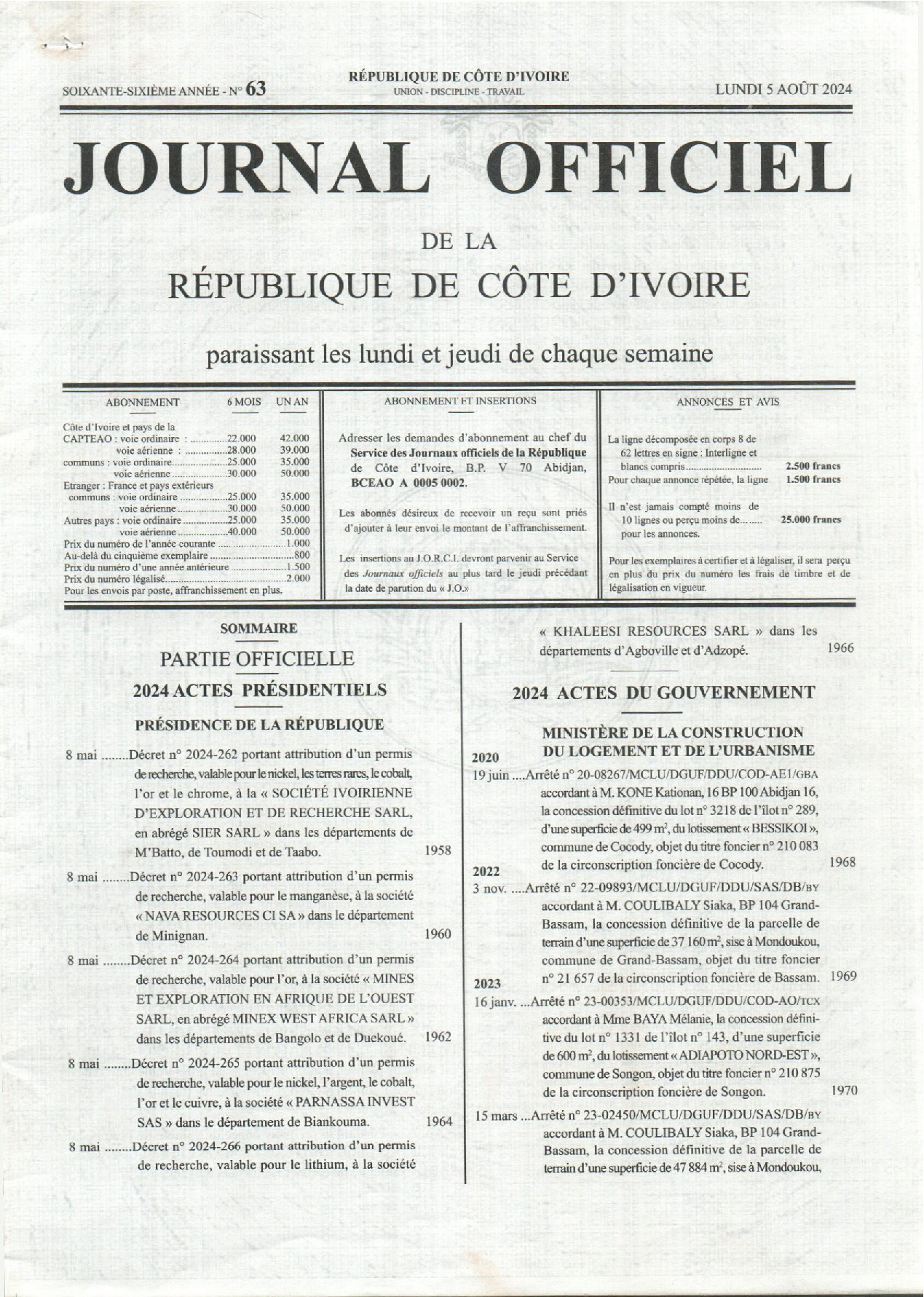 JO 2024-063