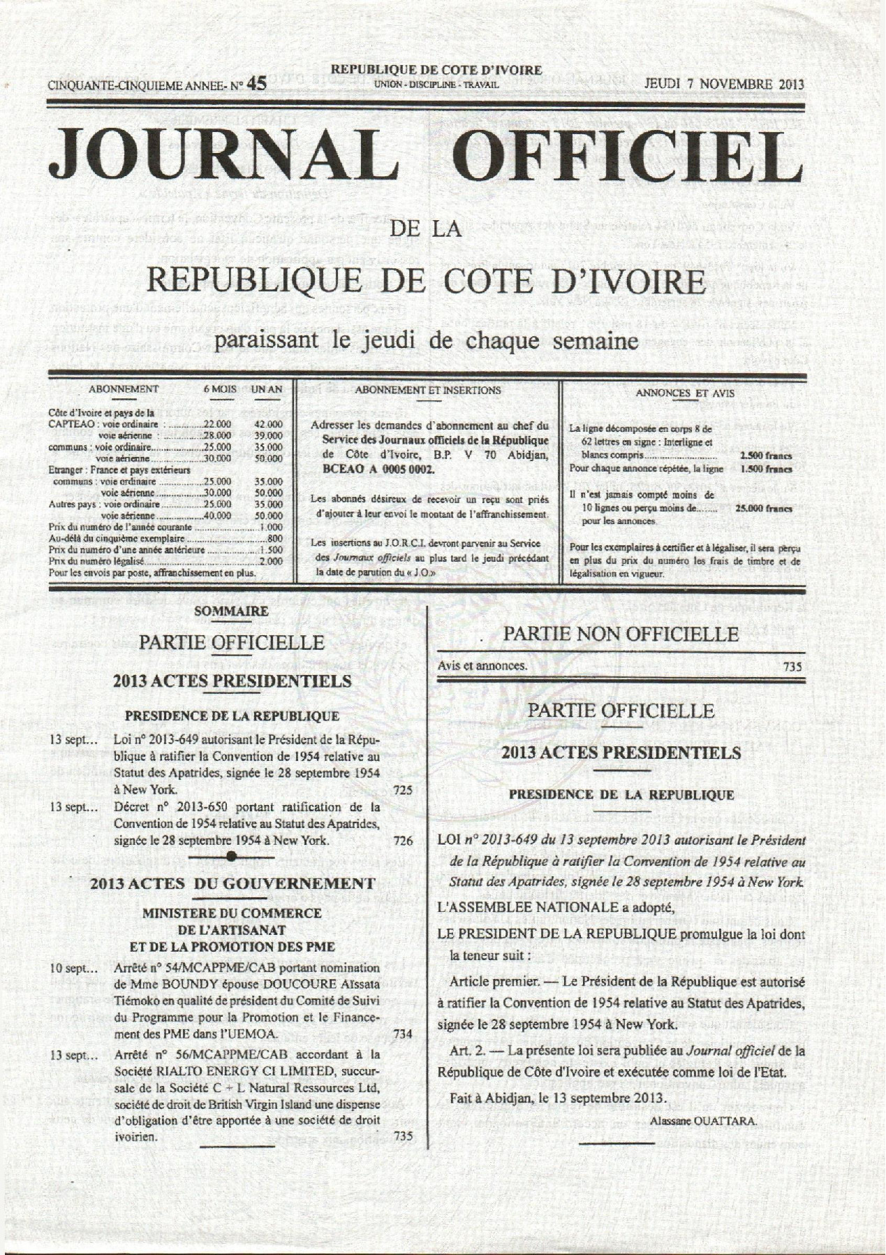 JO 2013-045