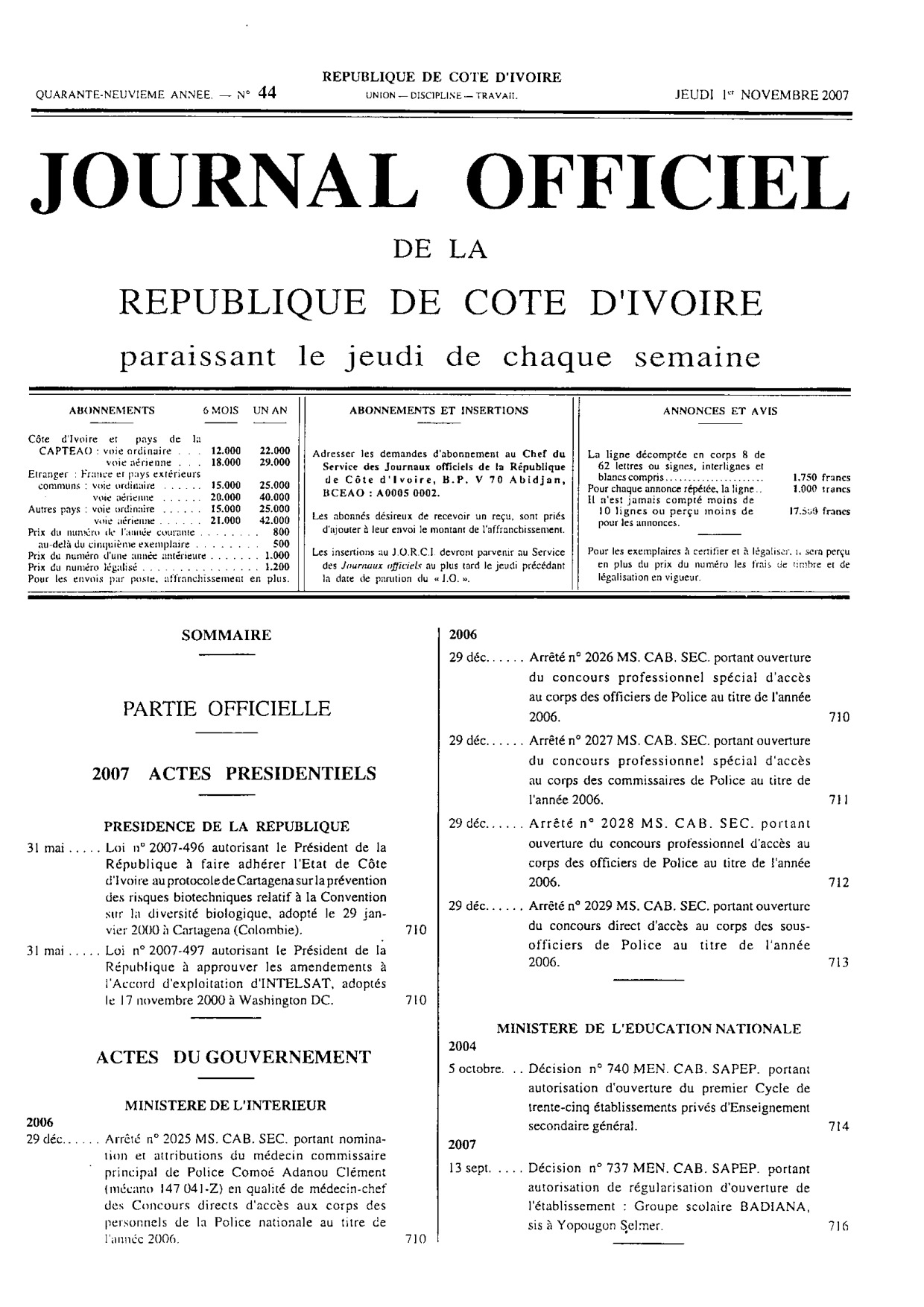 JO 2007-044