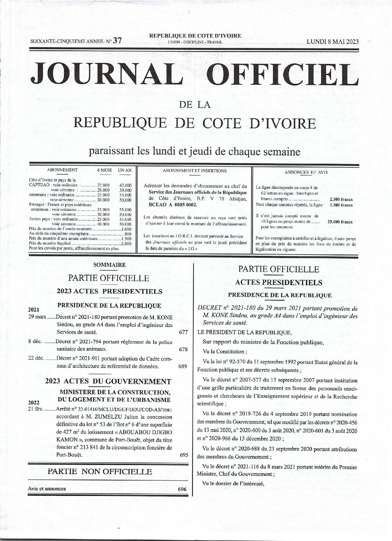 JO 2023-037