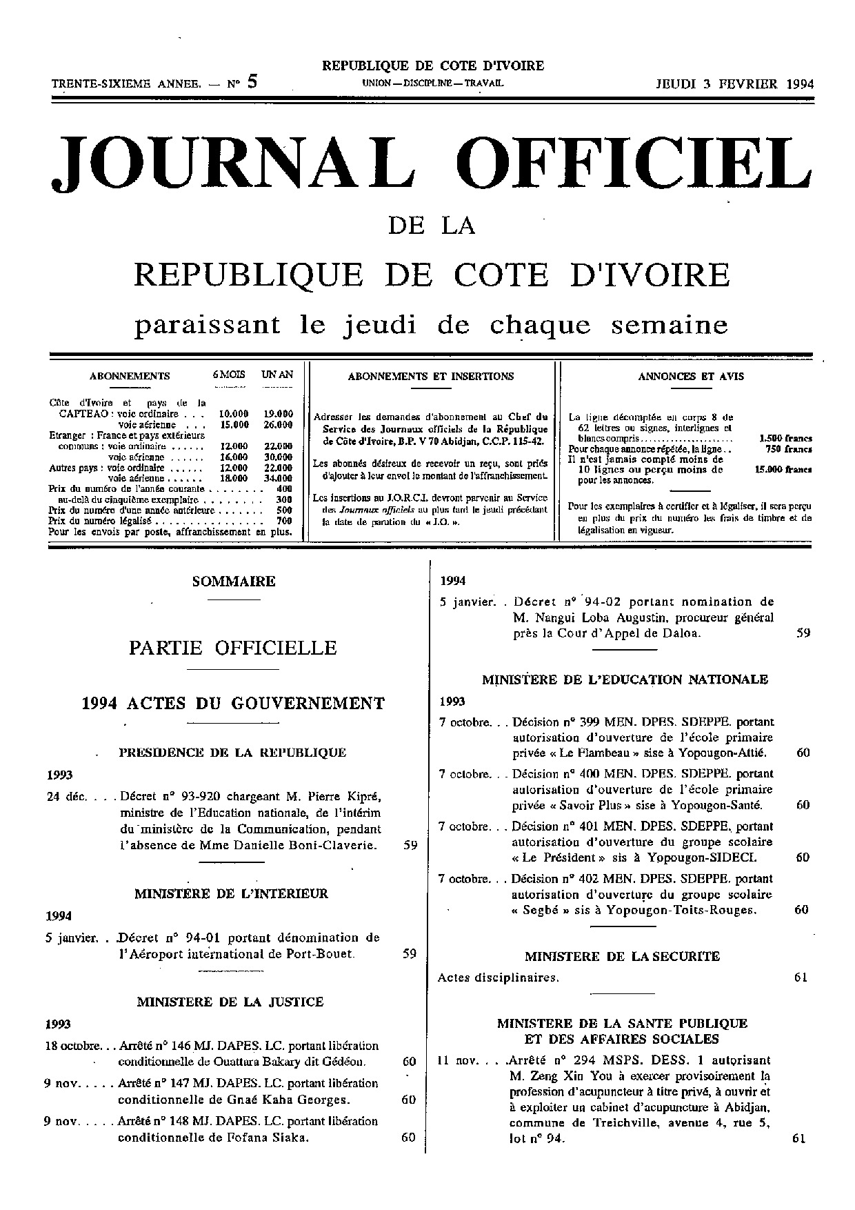 JO 1994-005