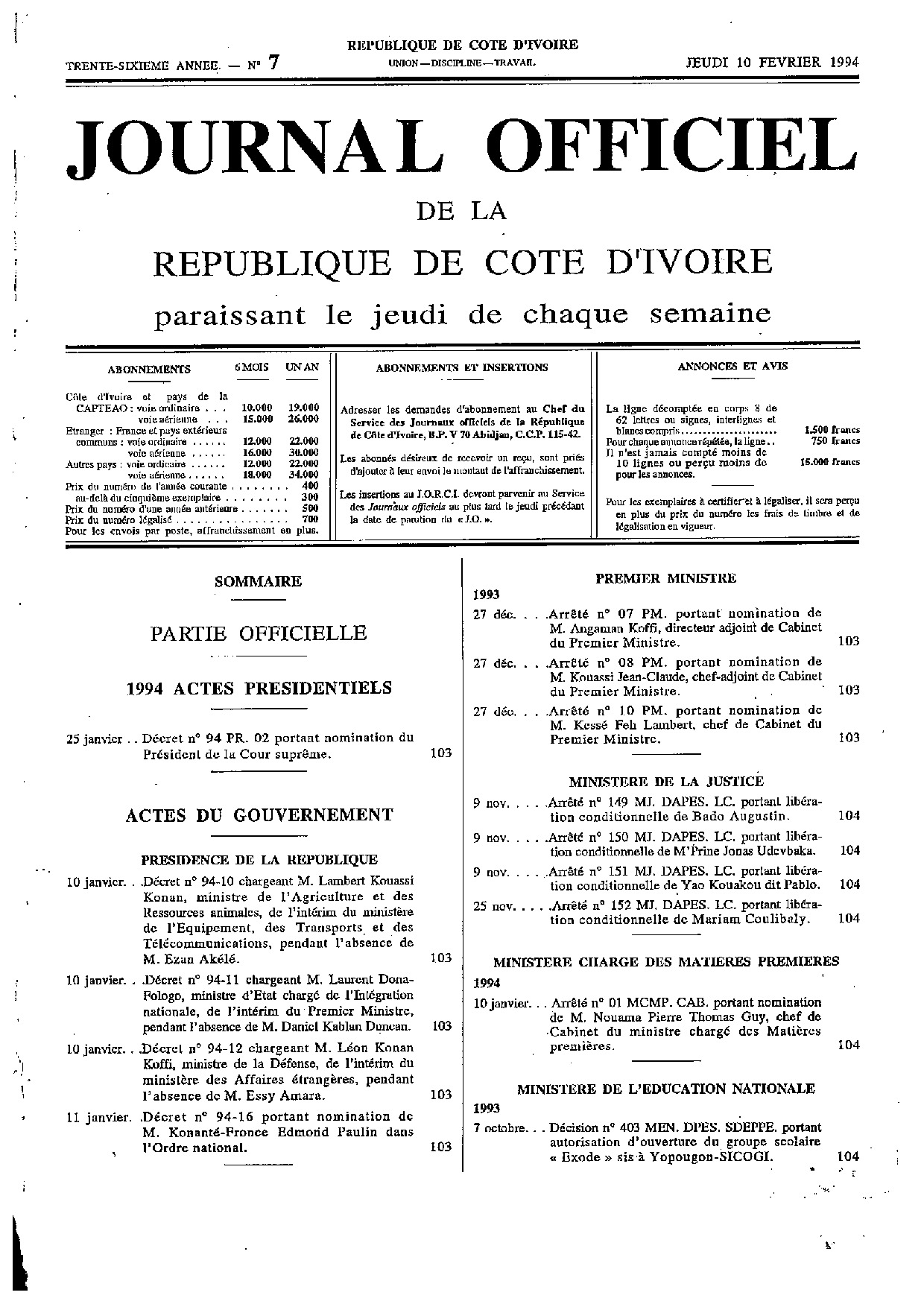 JO 1994-007