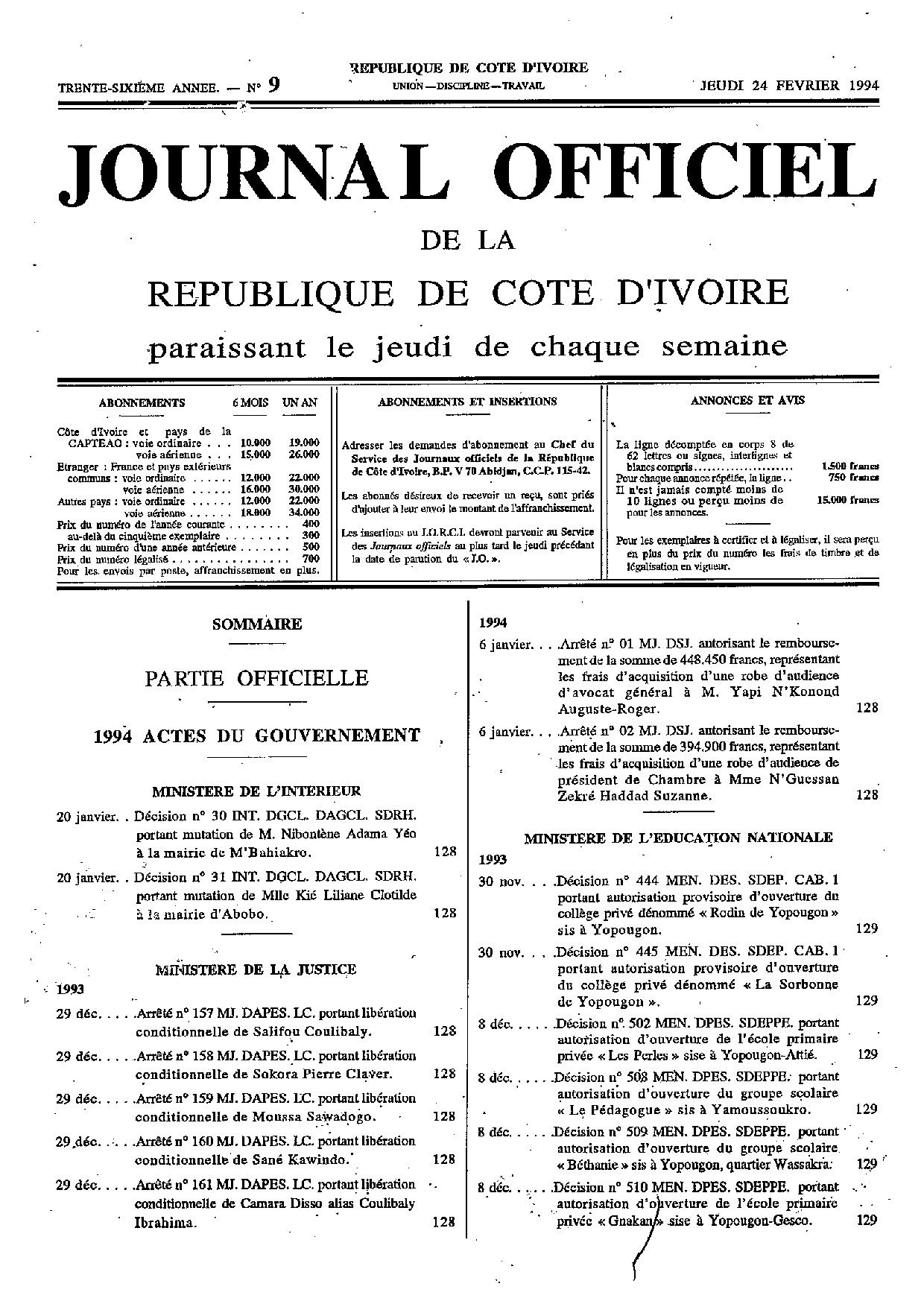 JO 1994-009