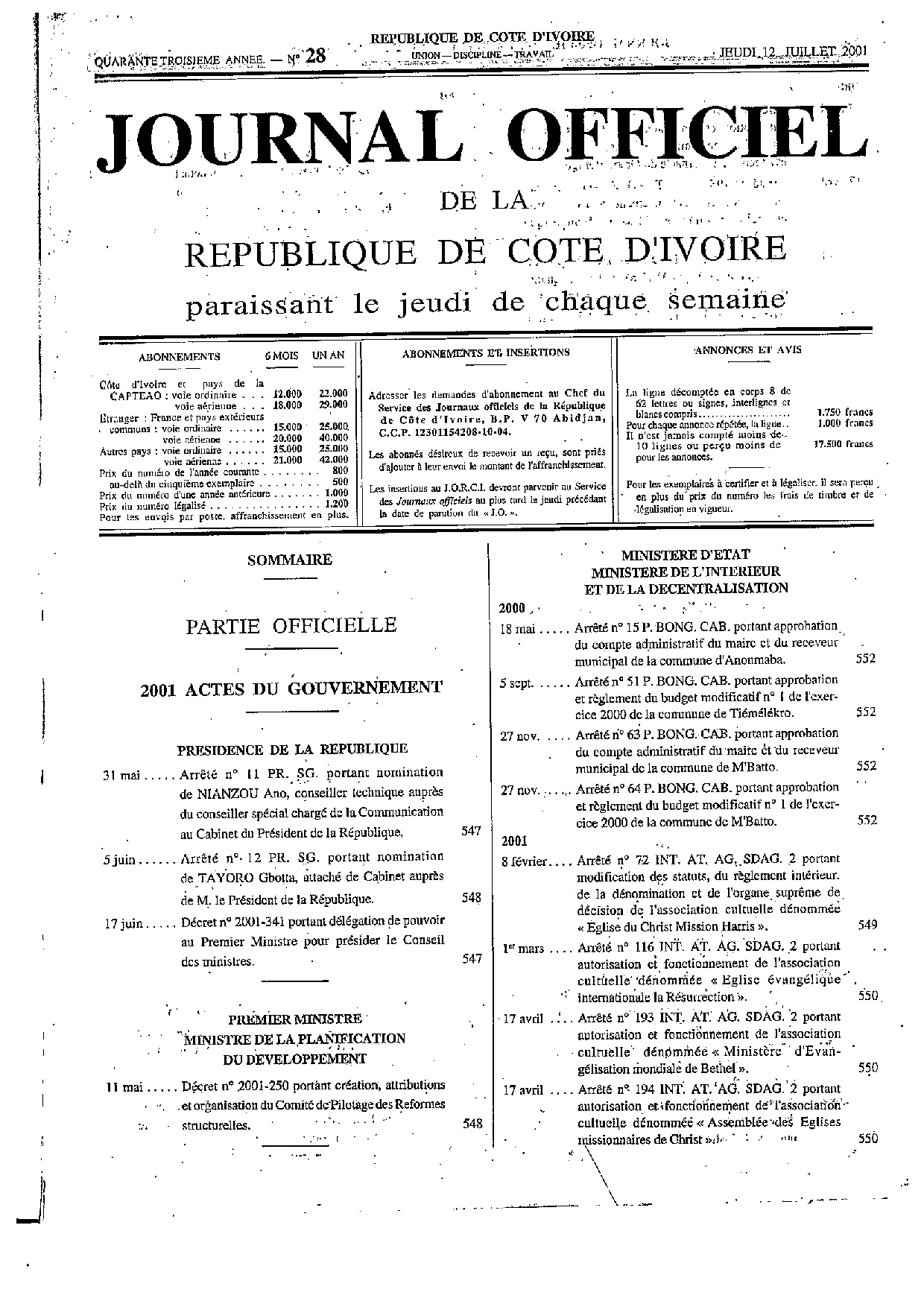 JO 2001-028
