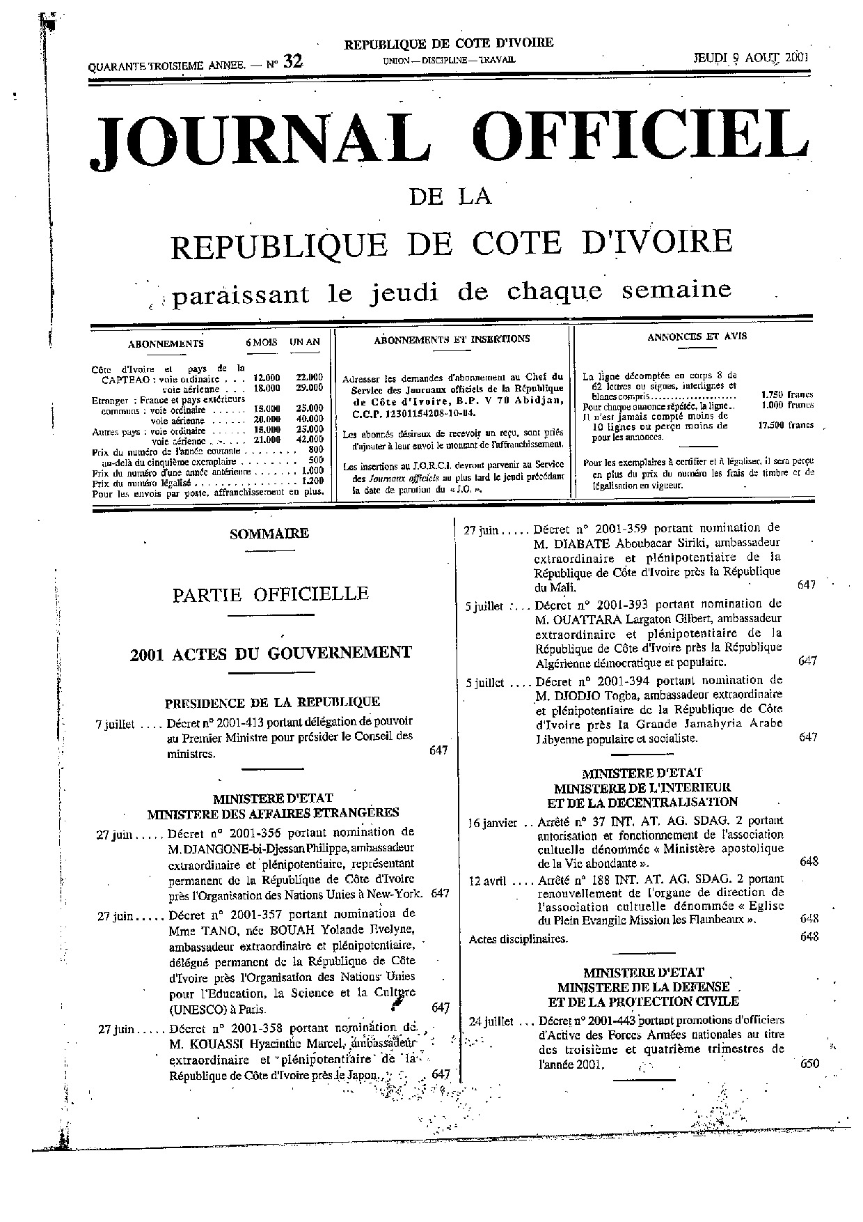 JO 2001-032