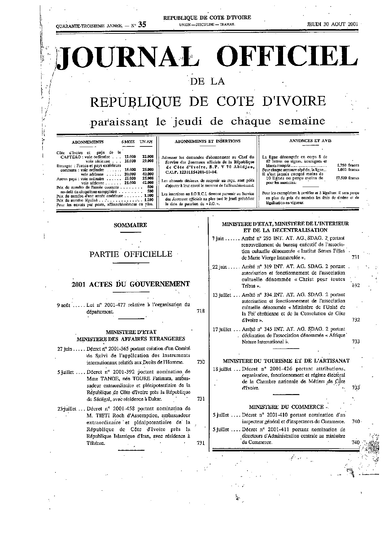 JO 2001-035