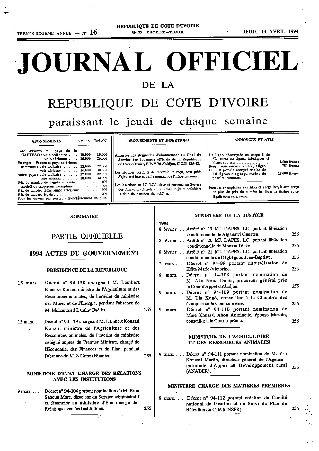 JO 1994-016