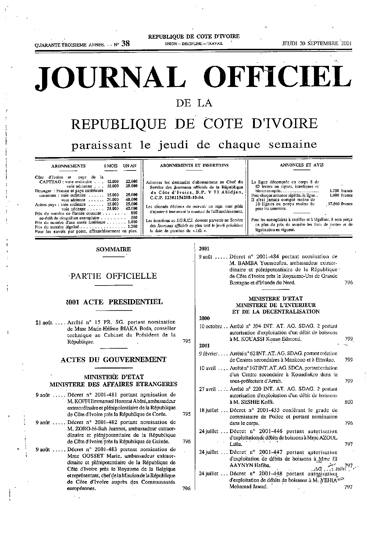 JO 2001-038