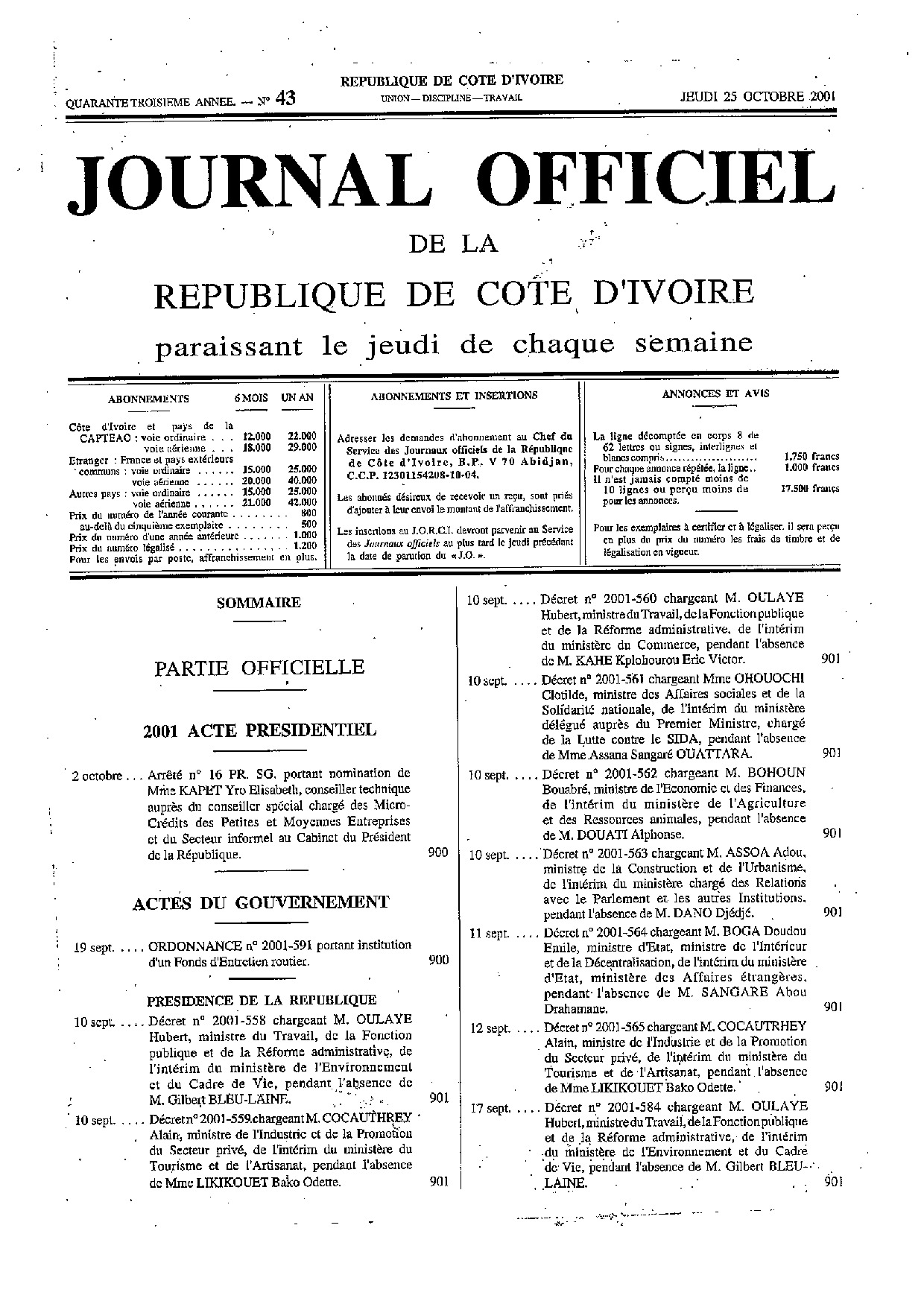 JO 2001-043