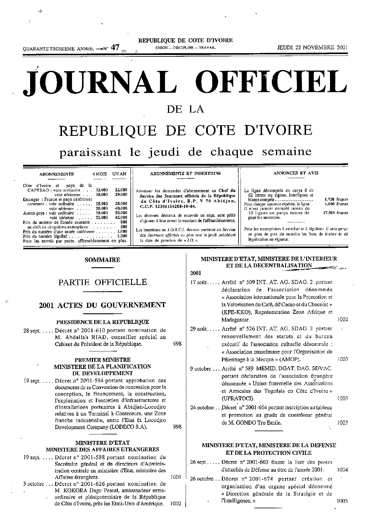 JO 2001-047
