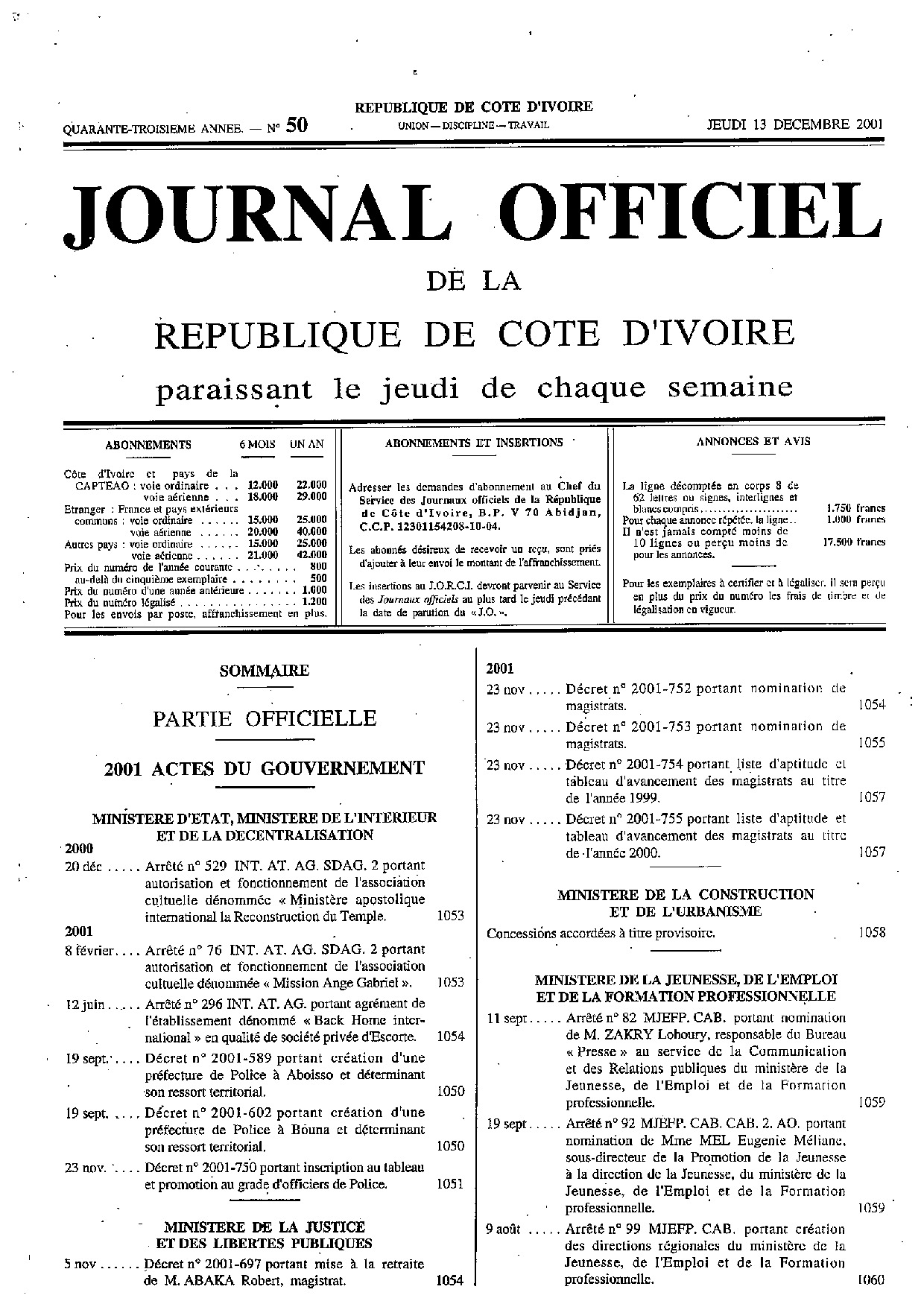 JO 2001-050