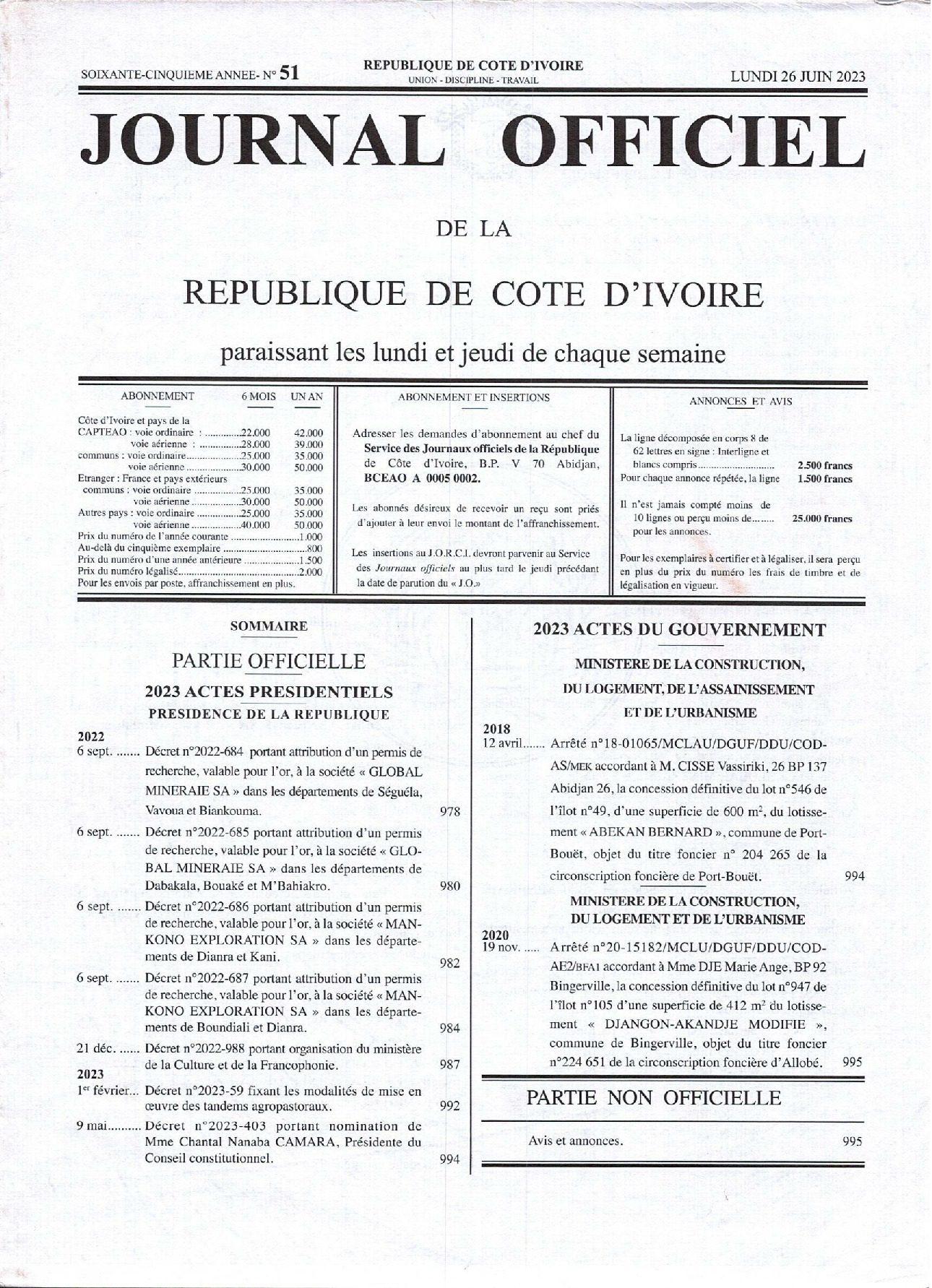 JO 2023-051