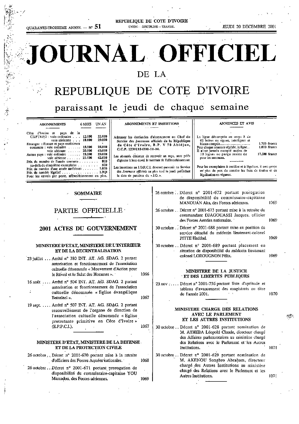 JO 2001-051