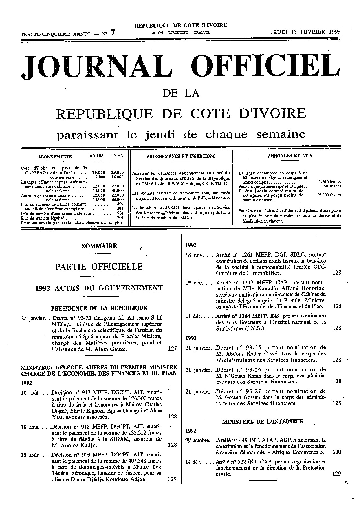 JO 1993-007