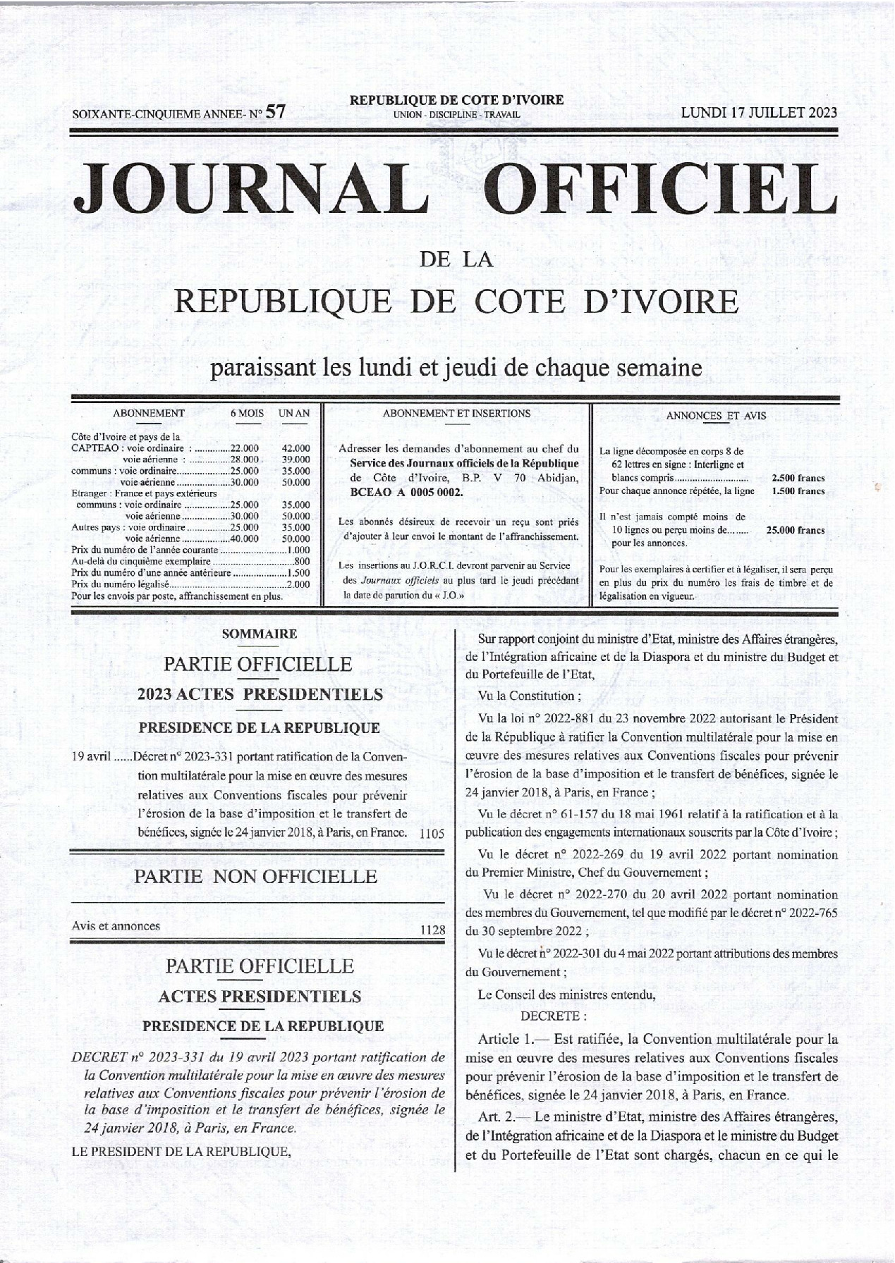 JO 2023-057