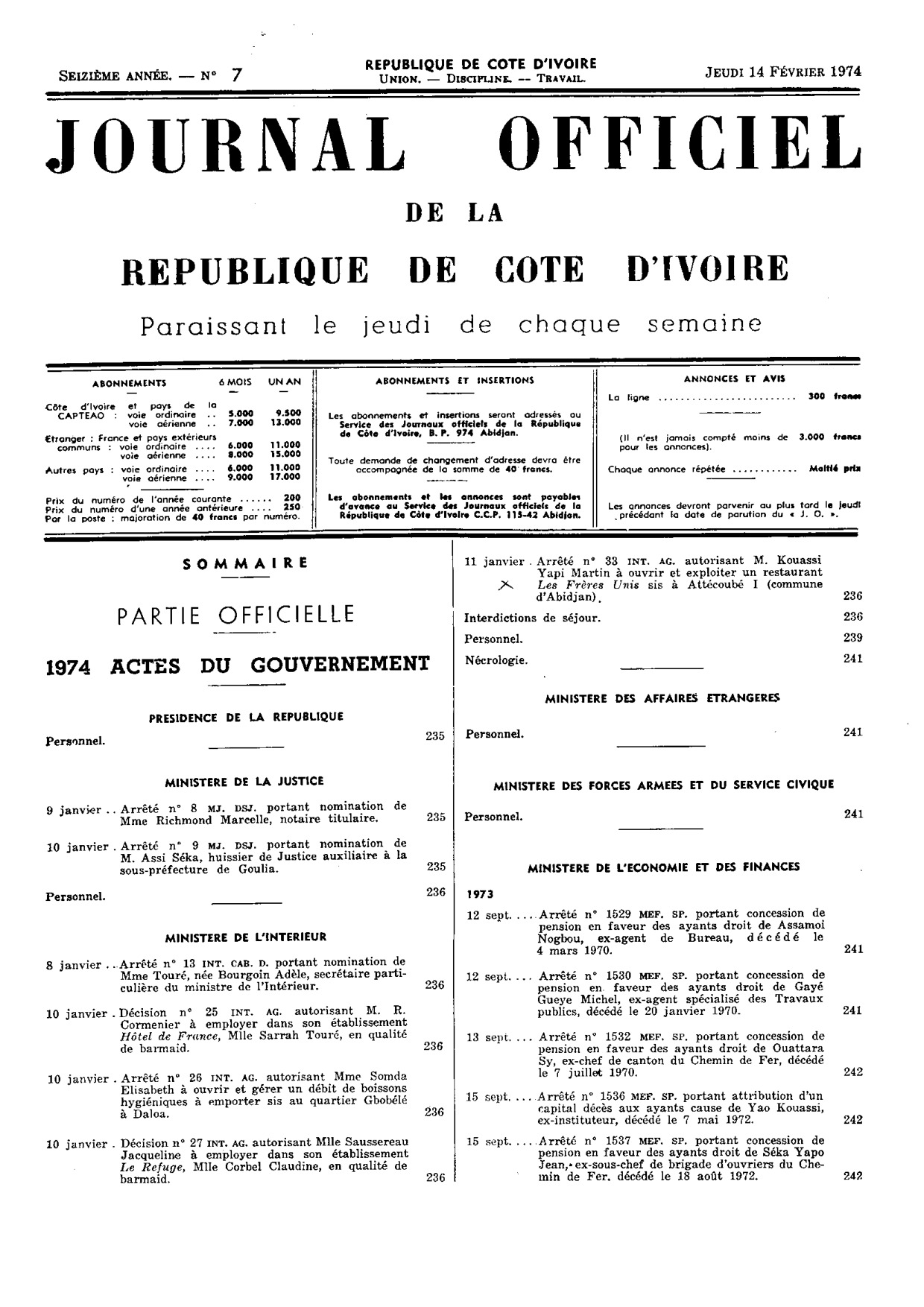 JO 1974-007
