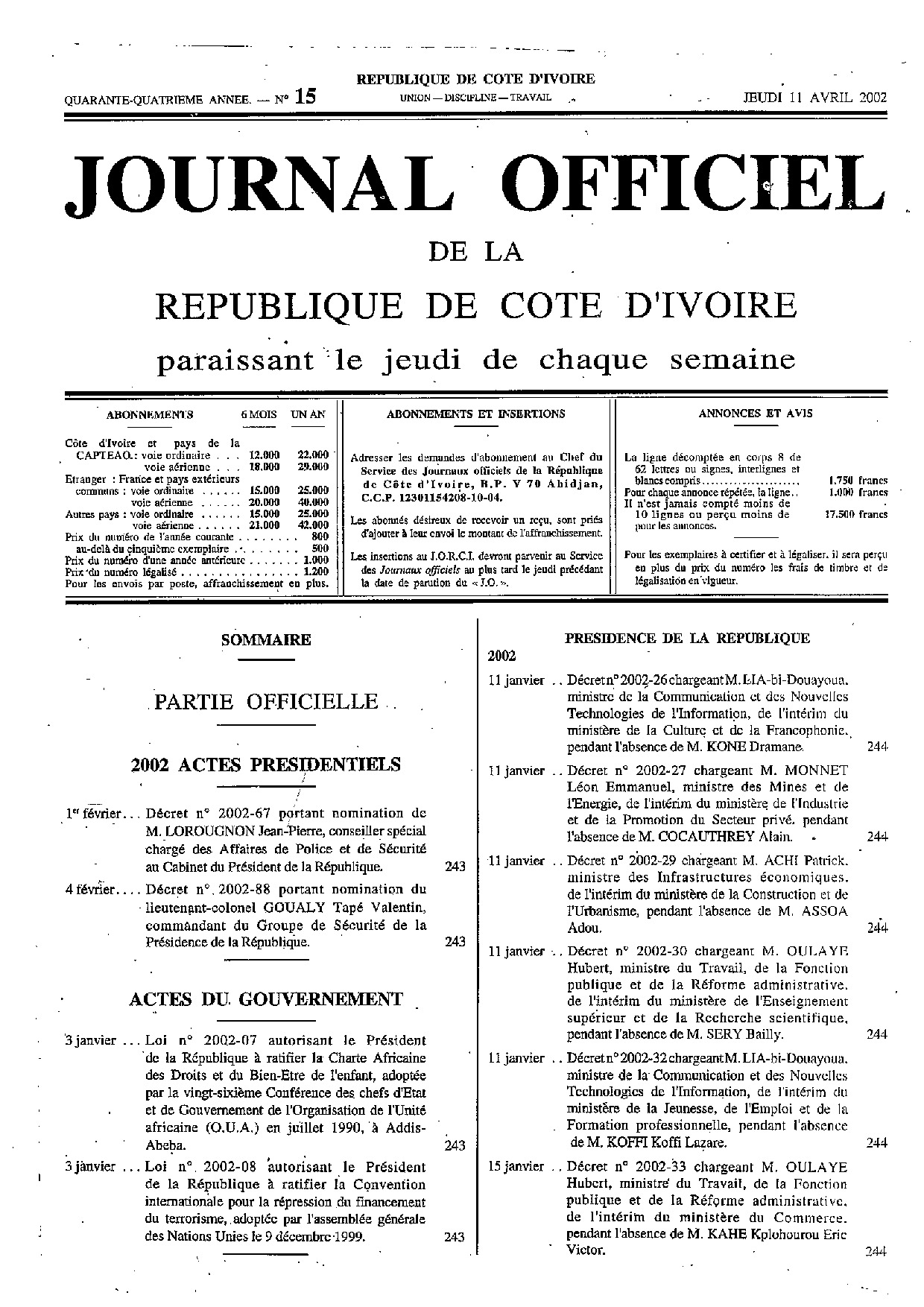 JO 2002-015