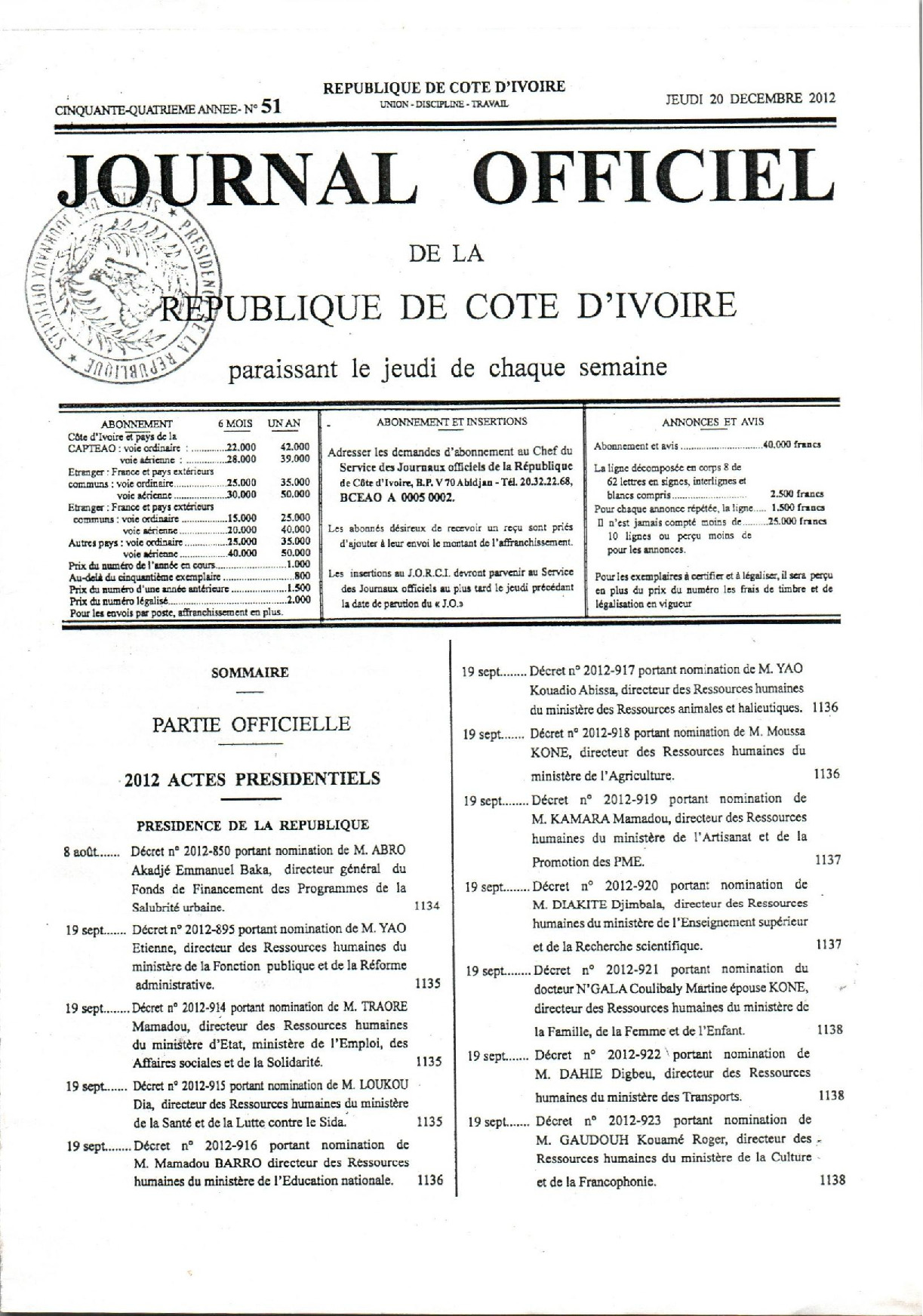 JO 2012-051