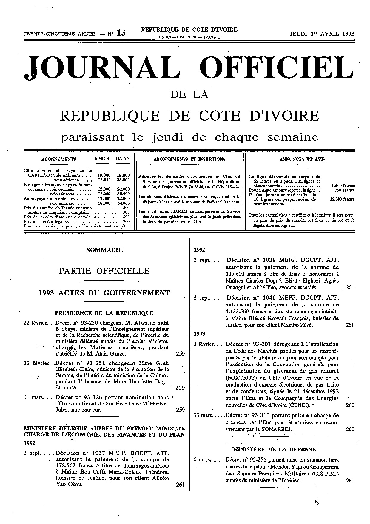JO 1993-013