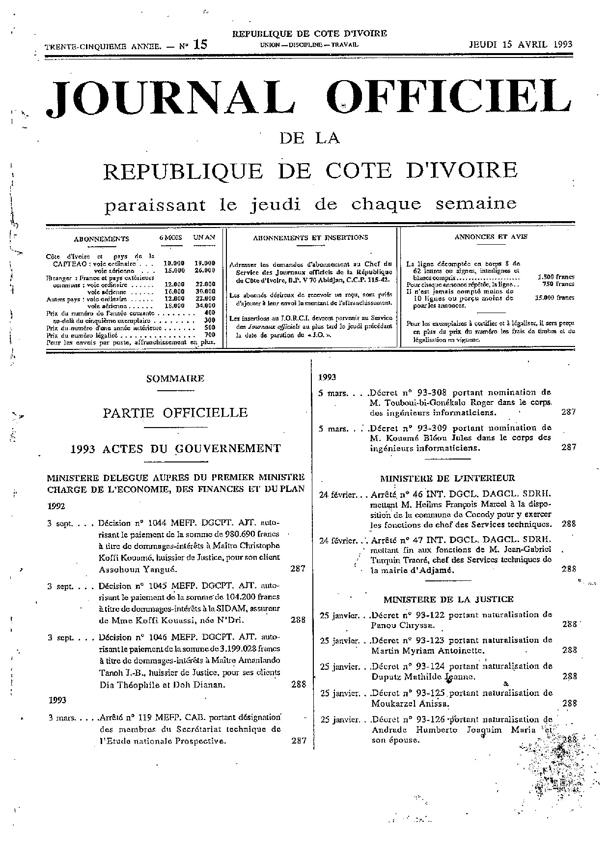 JO 1993-015