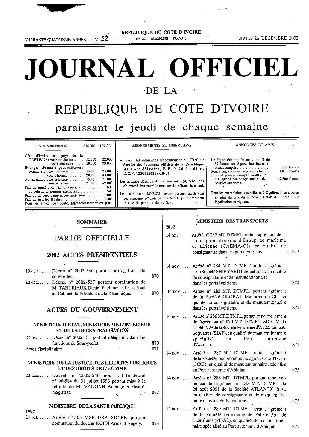 JO 2002-052