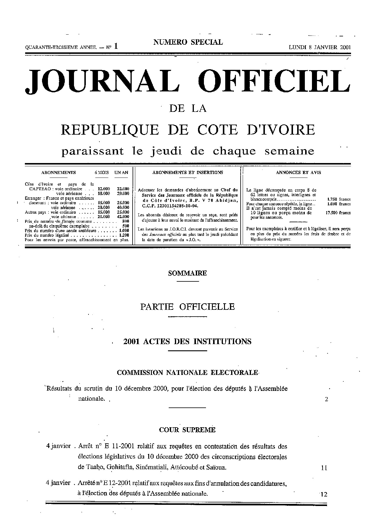 JO 2001-001