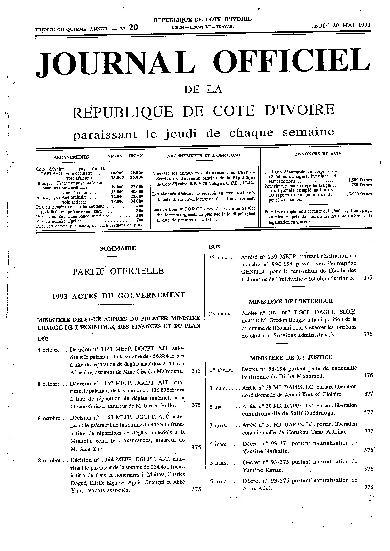 JO 1993-020