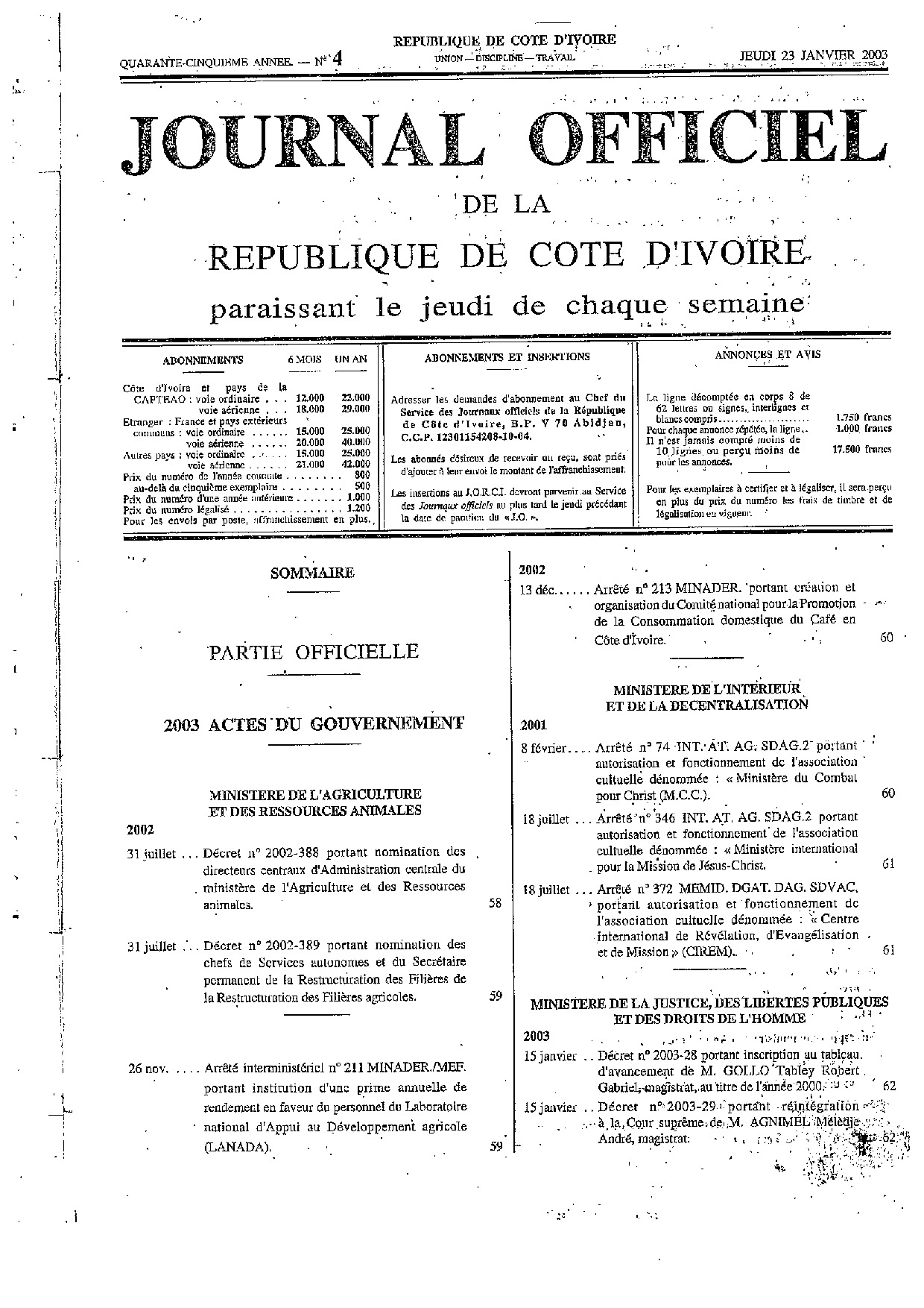 JO 2003-004