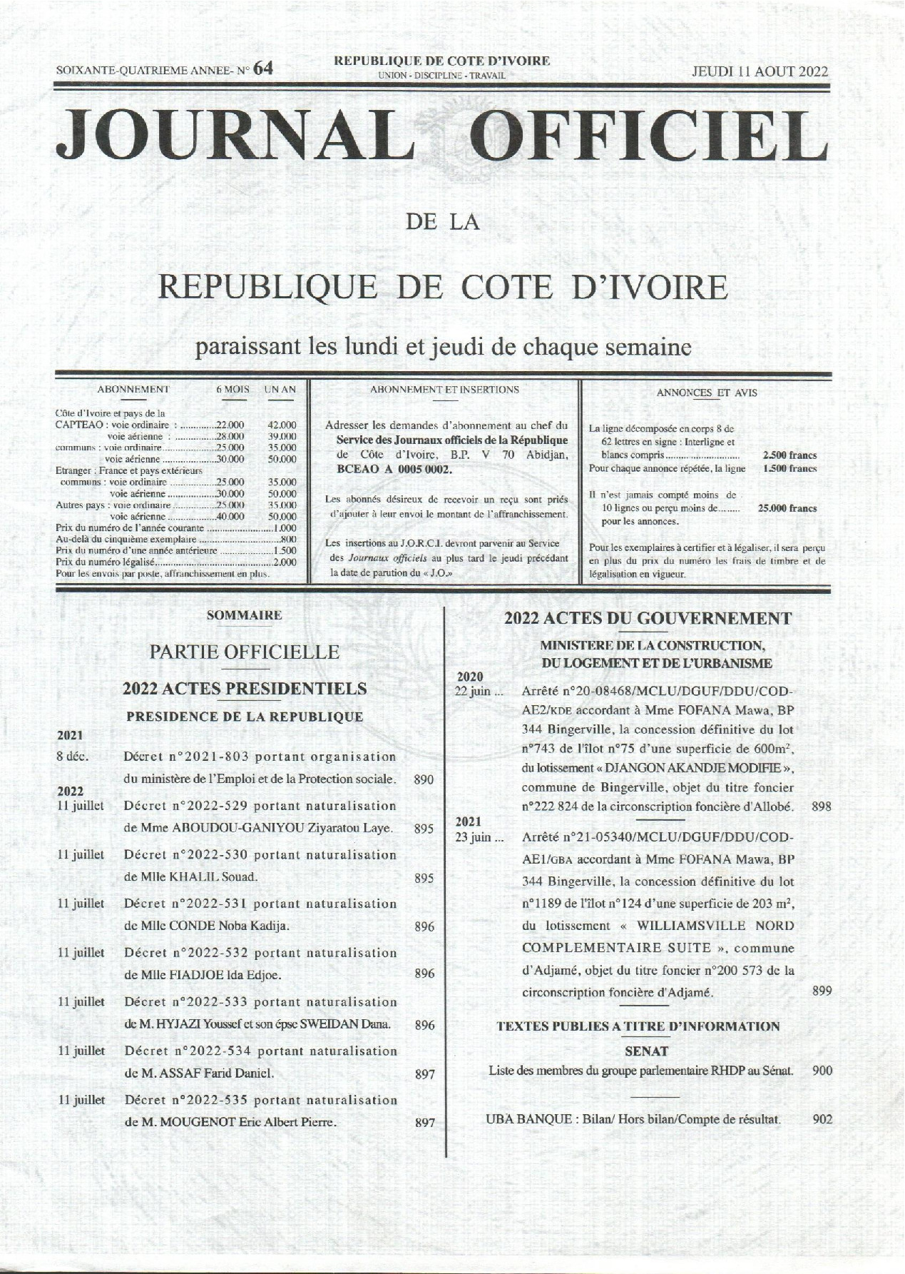 JO 2022-064