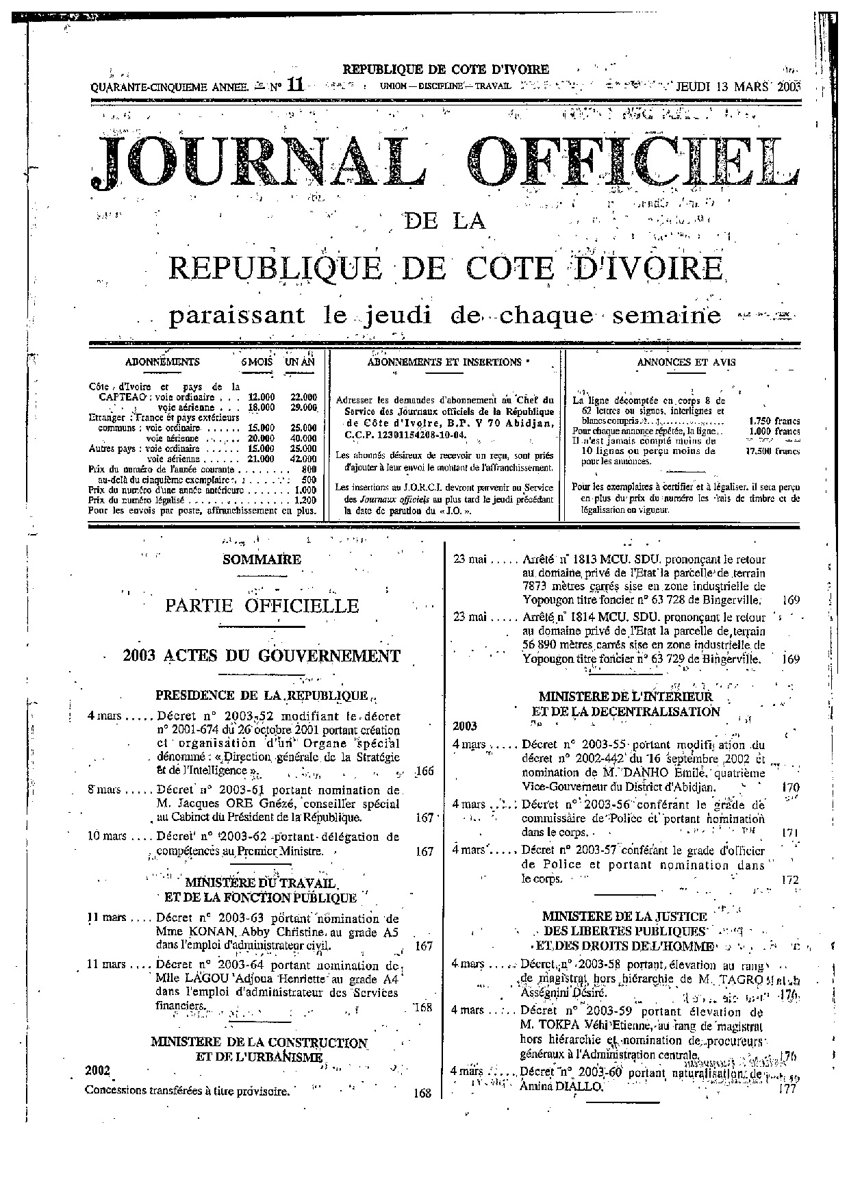 JO 2003-011