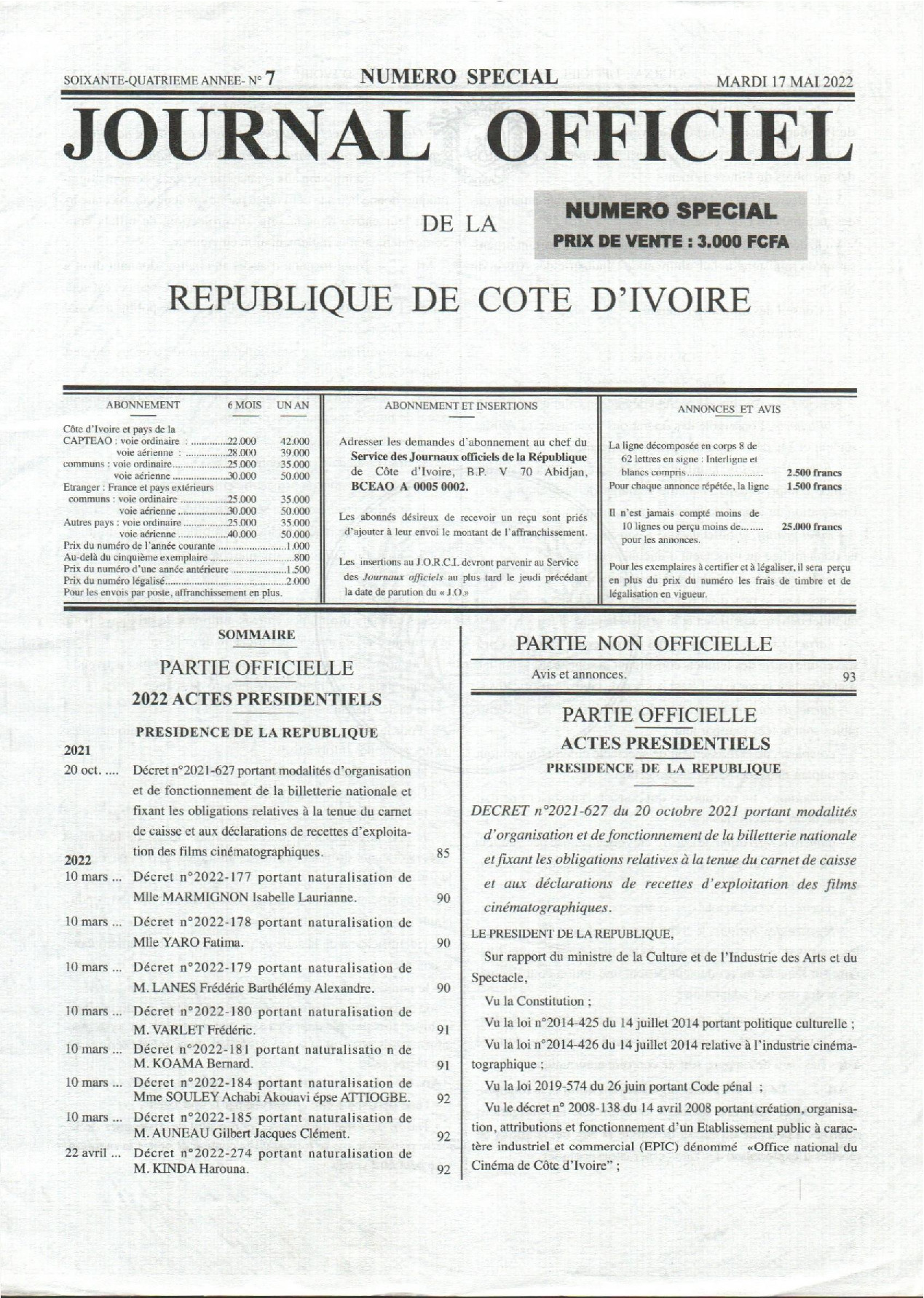 JO 2022-007