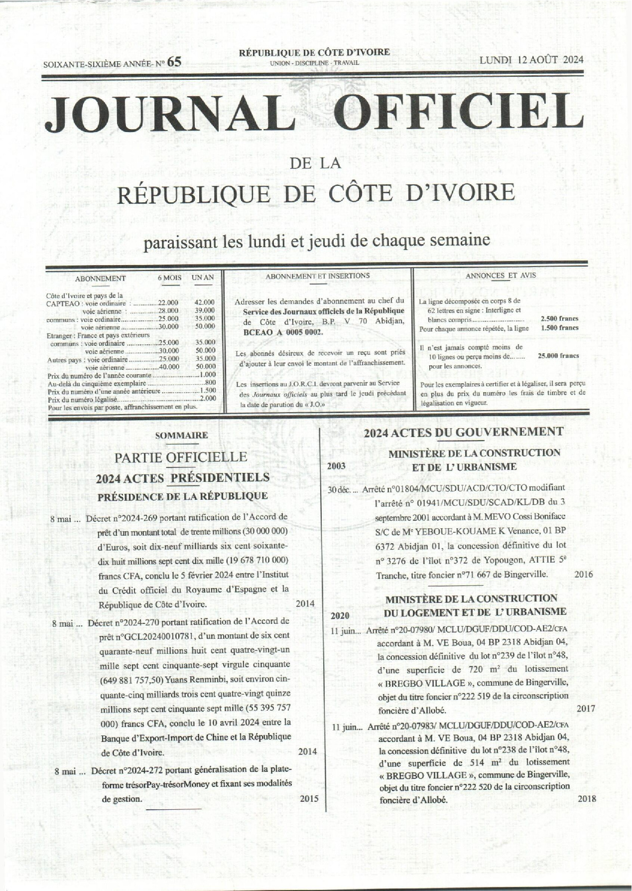 JO 2024-065