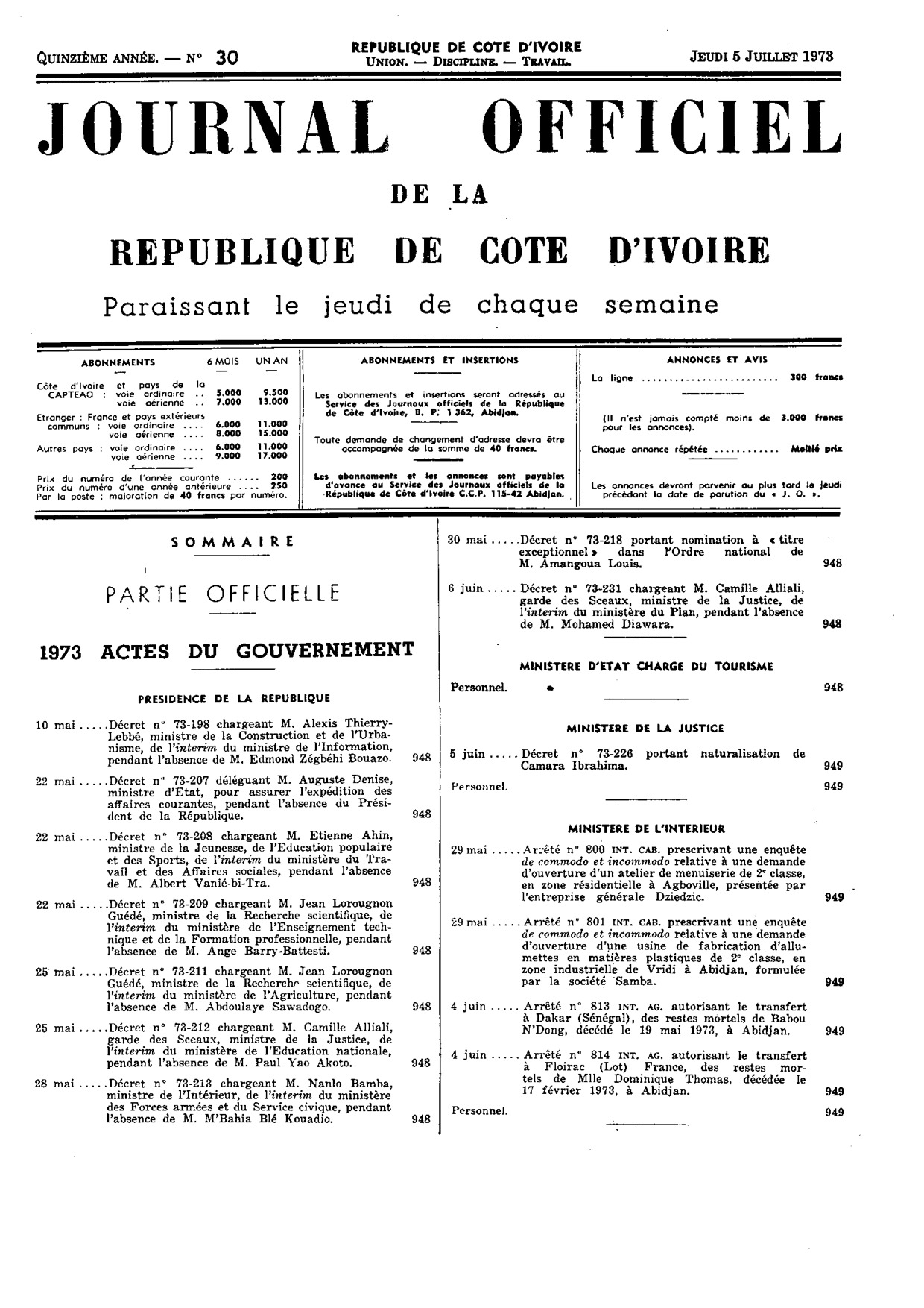 JO 1973-030