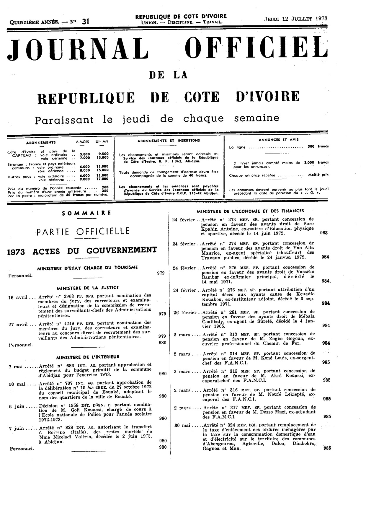 JO 1973-031