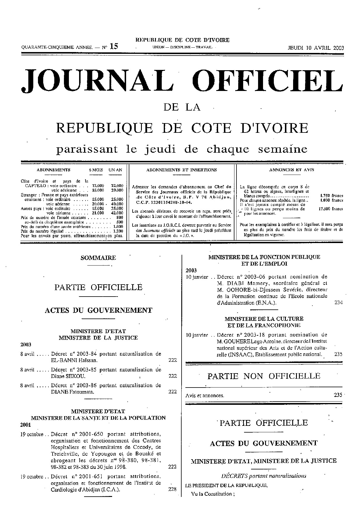JO 2003-015