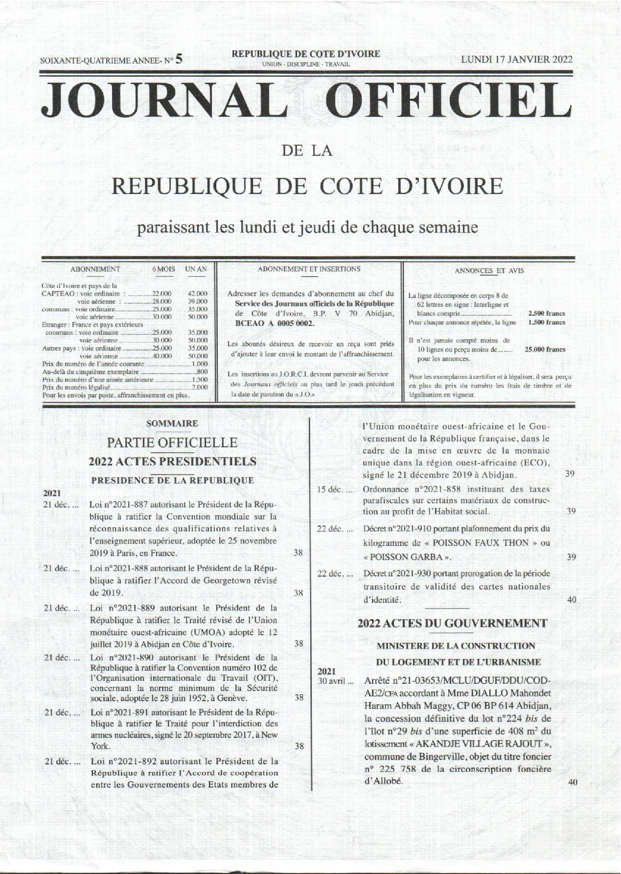 JO 2022-005