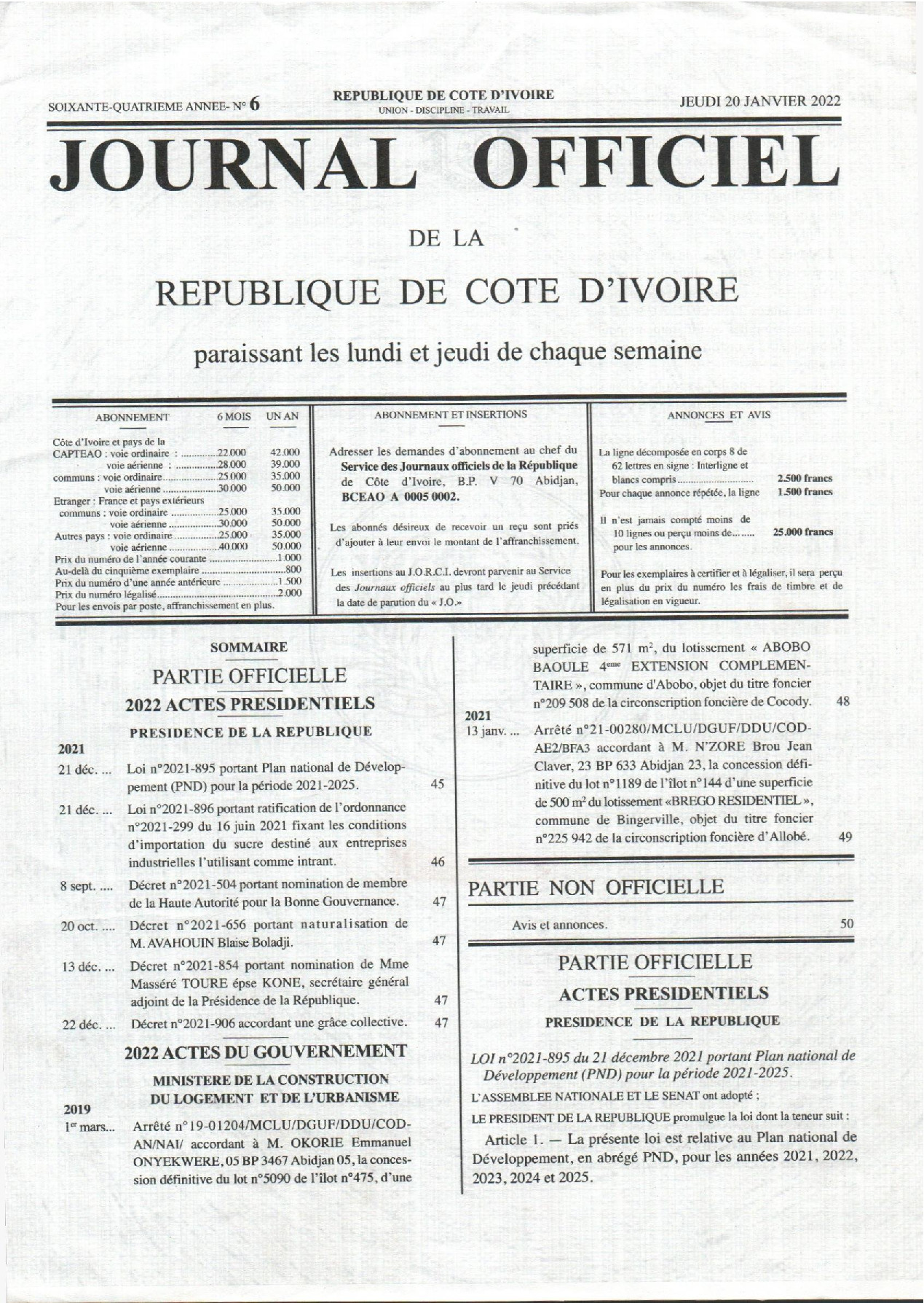 JO 2022-006