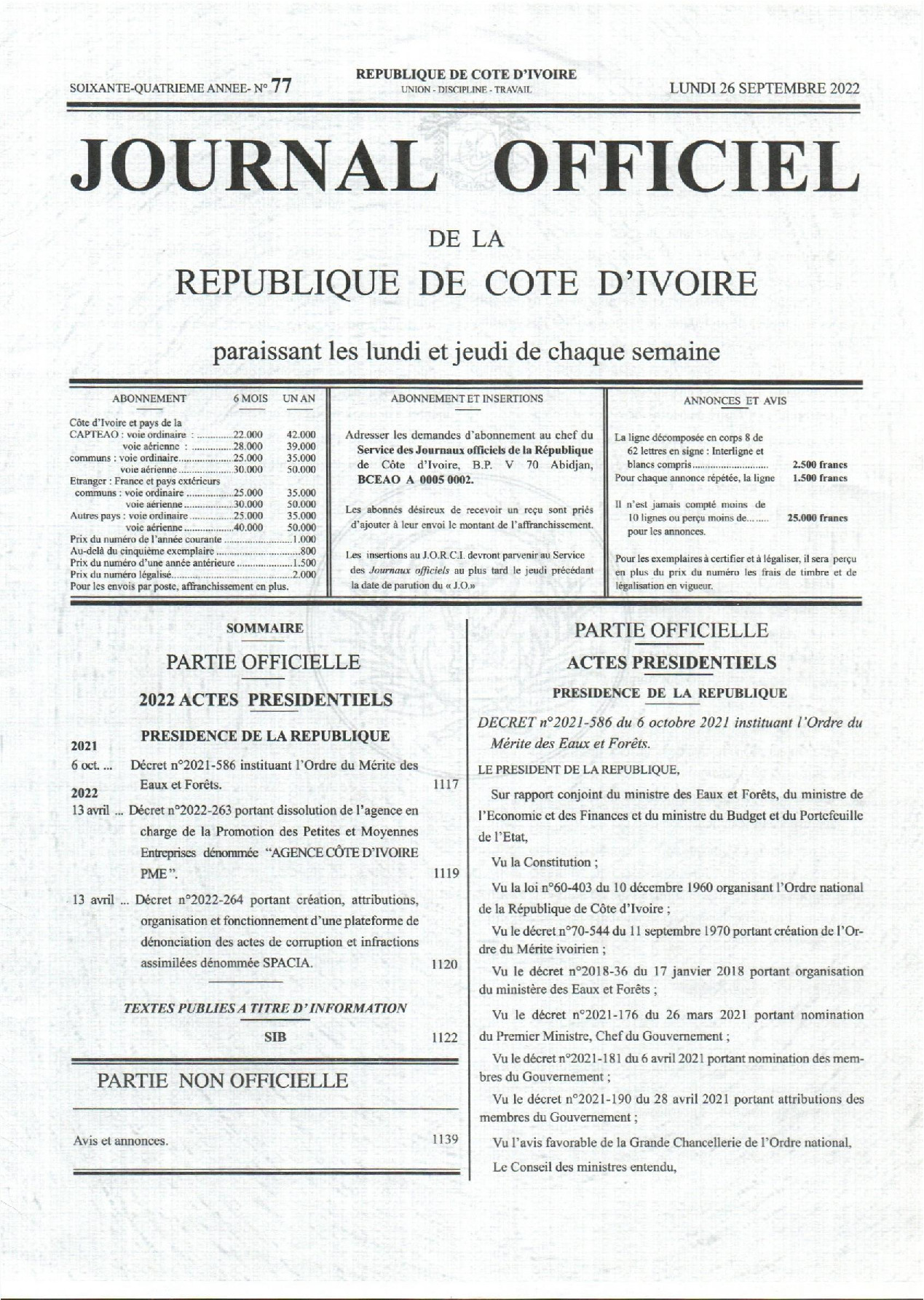 JO 2022-077