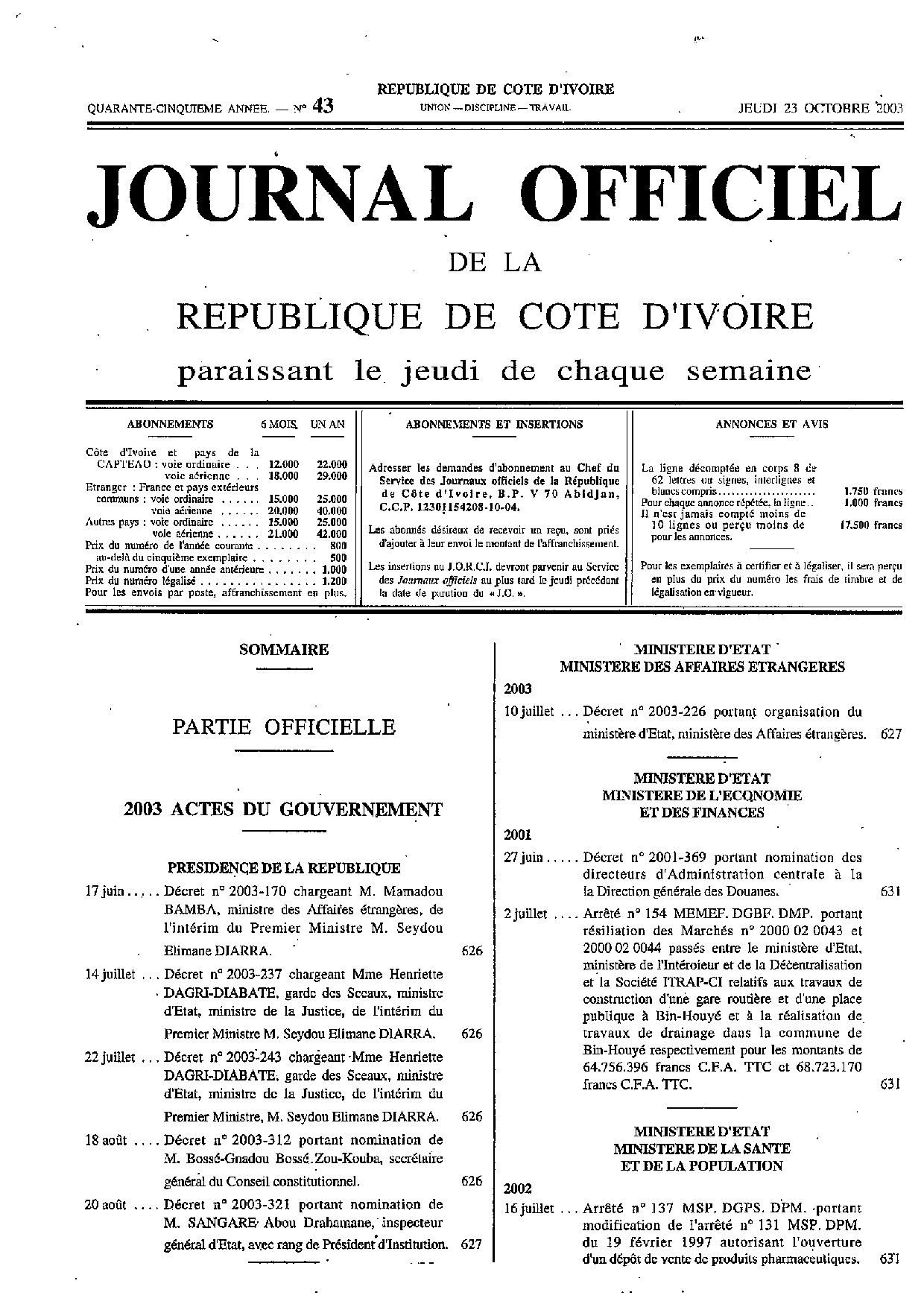 JO 2003-043